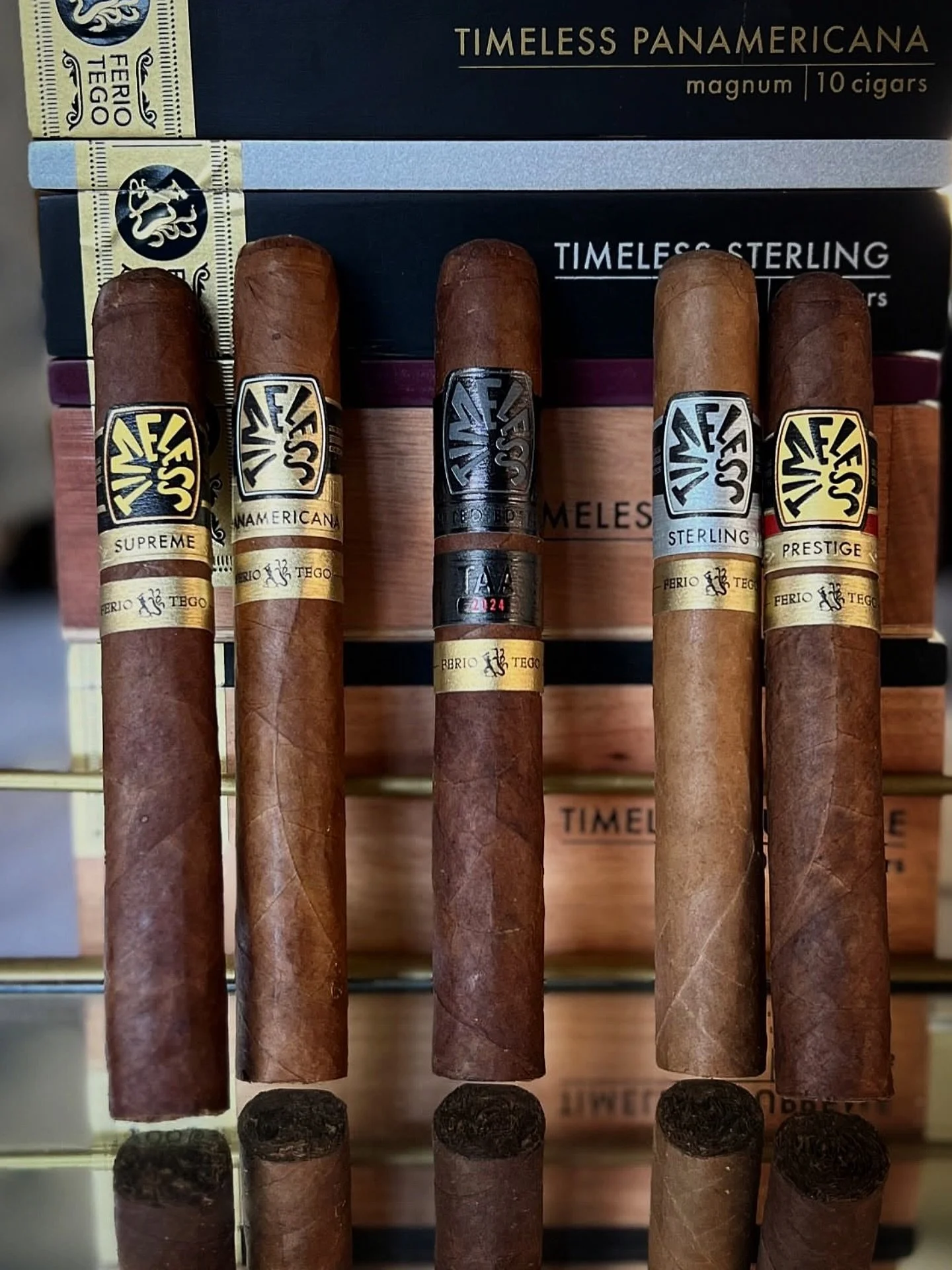 The Timeless Collection by Ferio Tego. 
Four core blends. (Plus annual limited release)
Each unique and memorable. 
Every palate. 
Every moment.