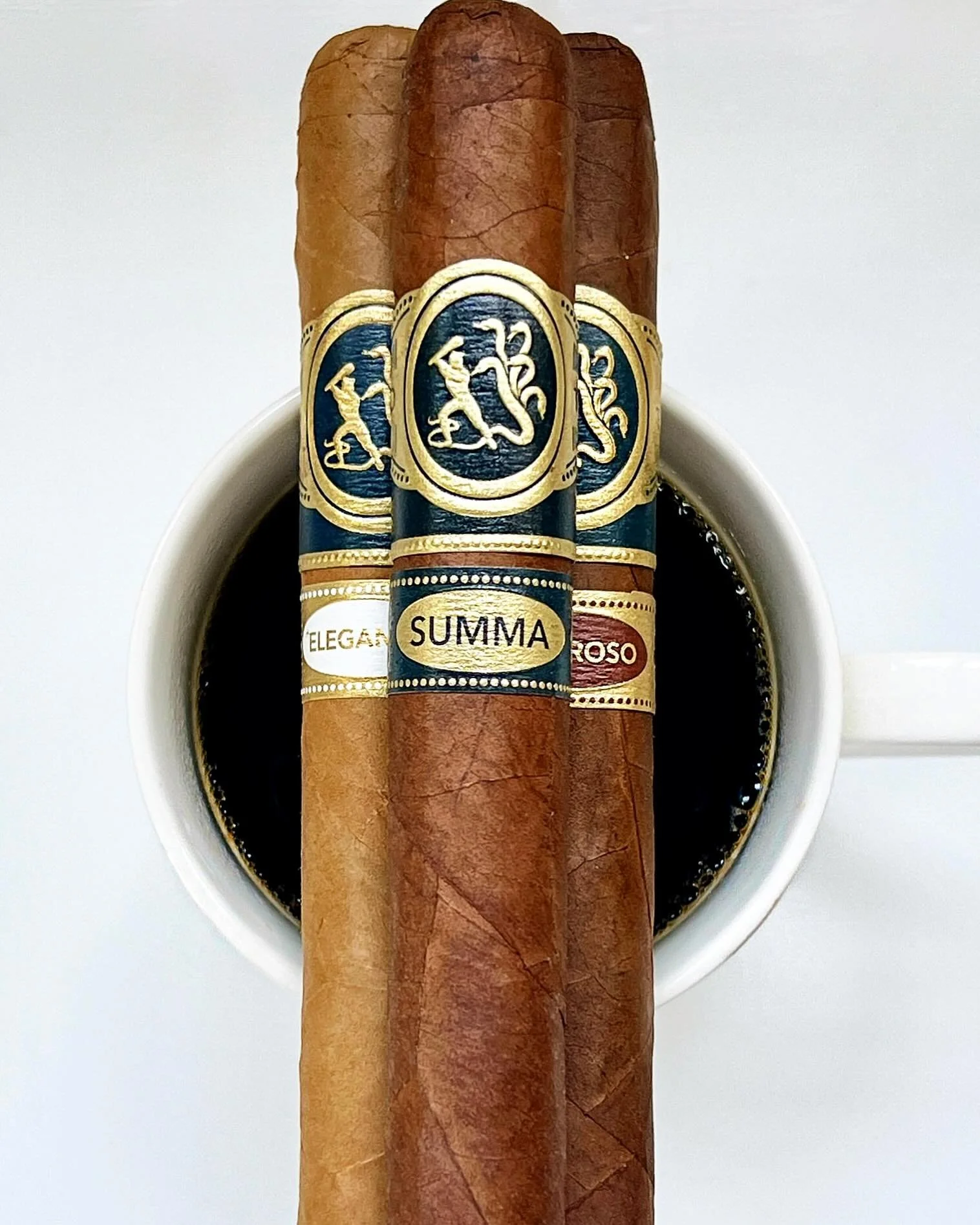 Ferio Tego is both the name of our company and our flagship brand.

Expressed through three blends, Elegancia, Generoso, and Summa, each has its own character and personality, while still feeling connected to the same approach and style.

Enjoy them 