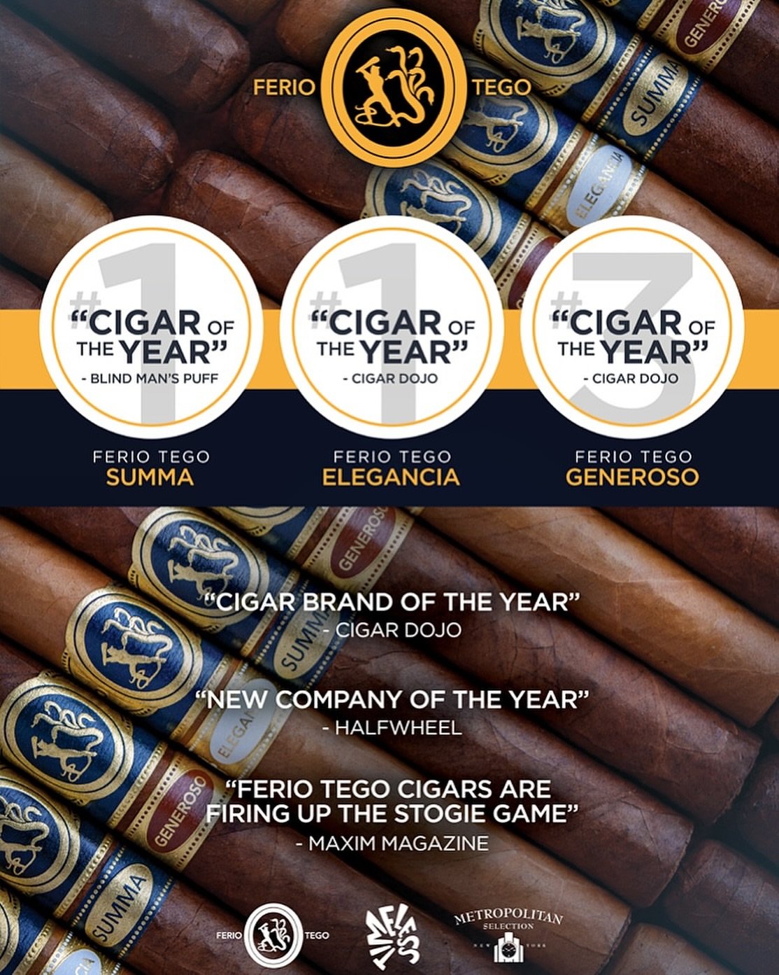 Every Palate.
Every Moment. 
Ferio Tego.