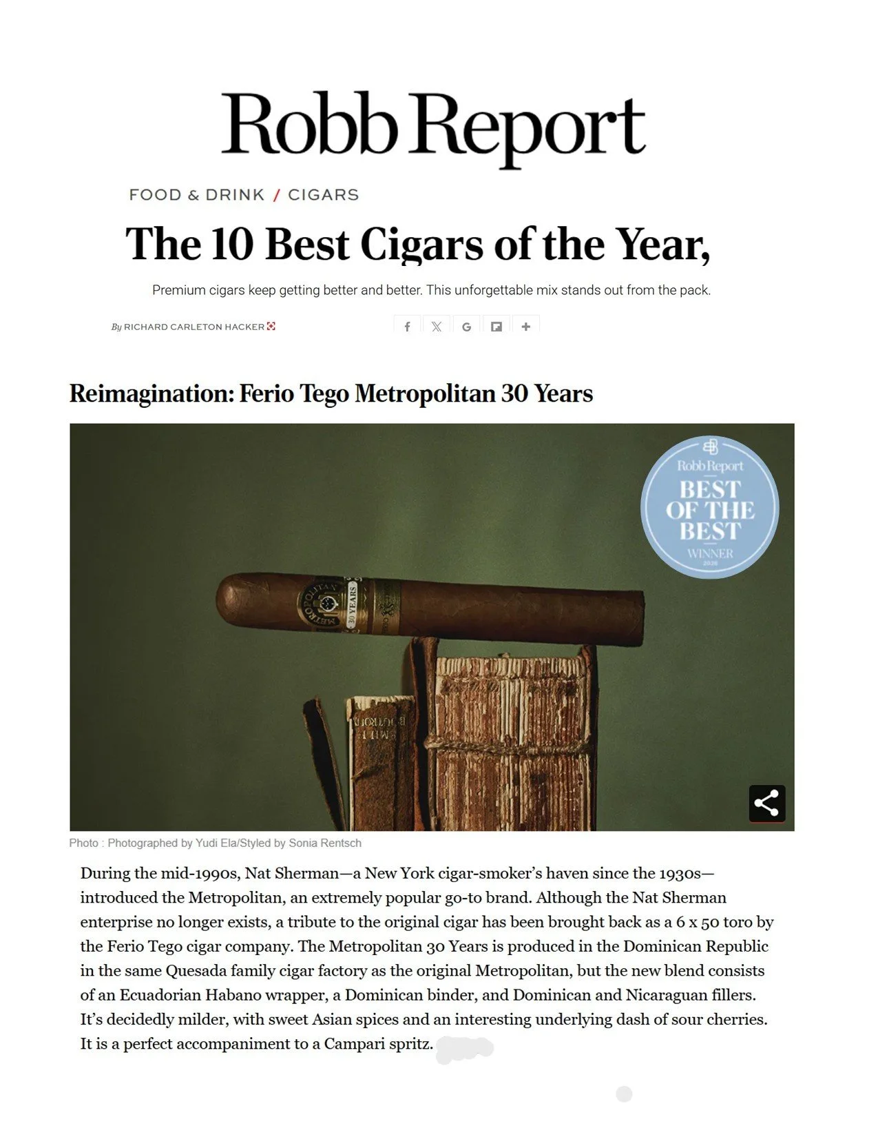Robb Report Best of the Best 2026