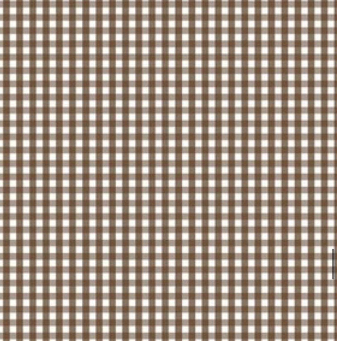Tiny Brown Gingham