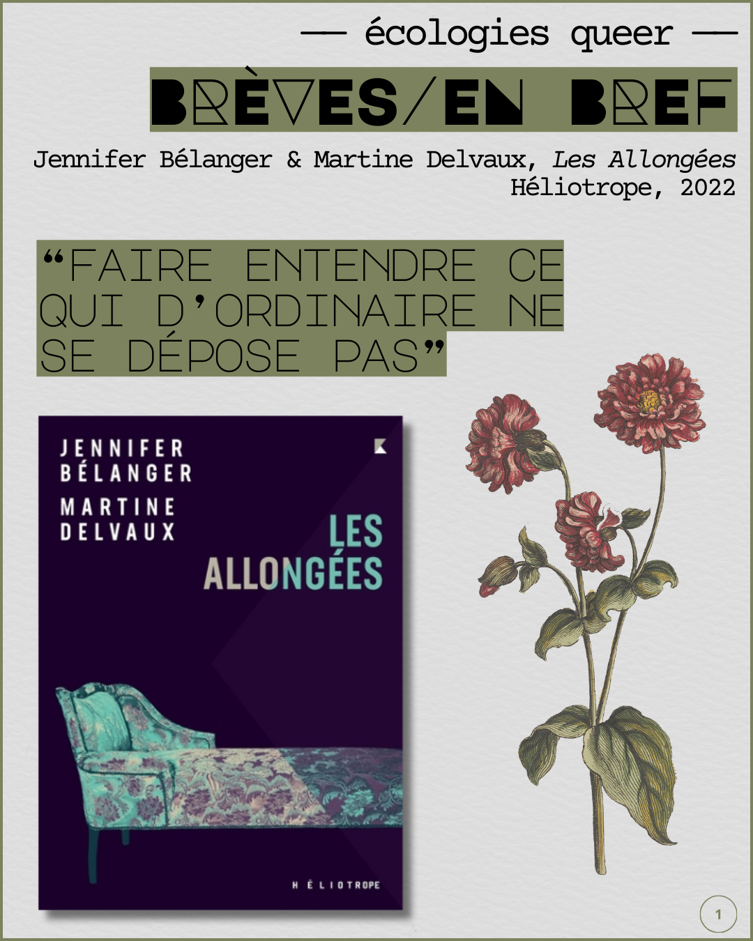 —BRÈVES/EN BREF—