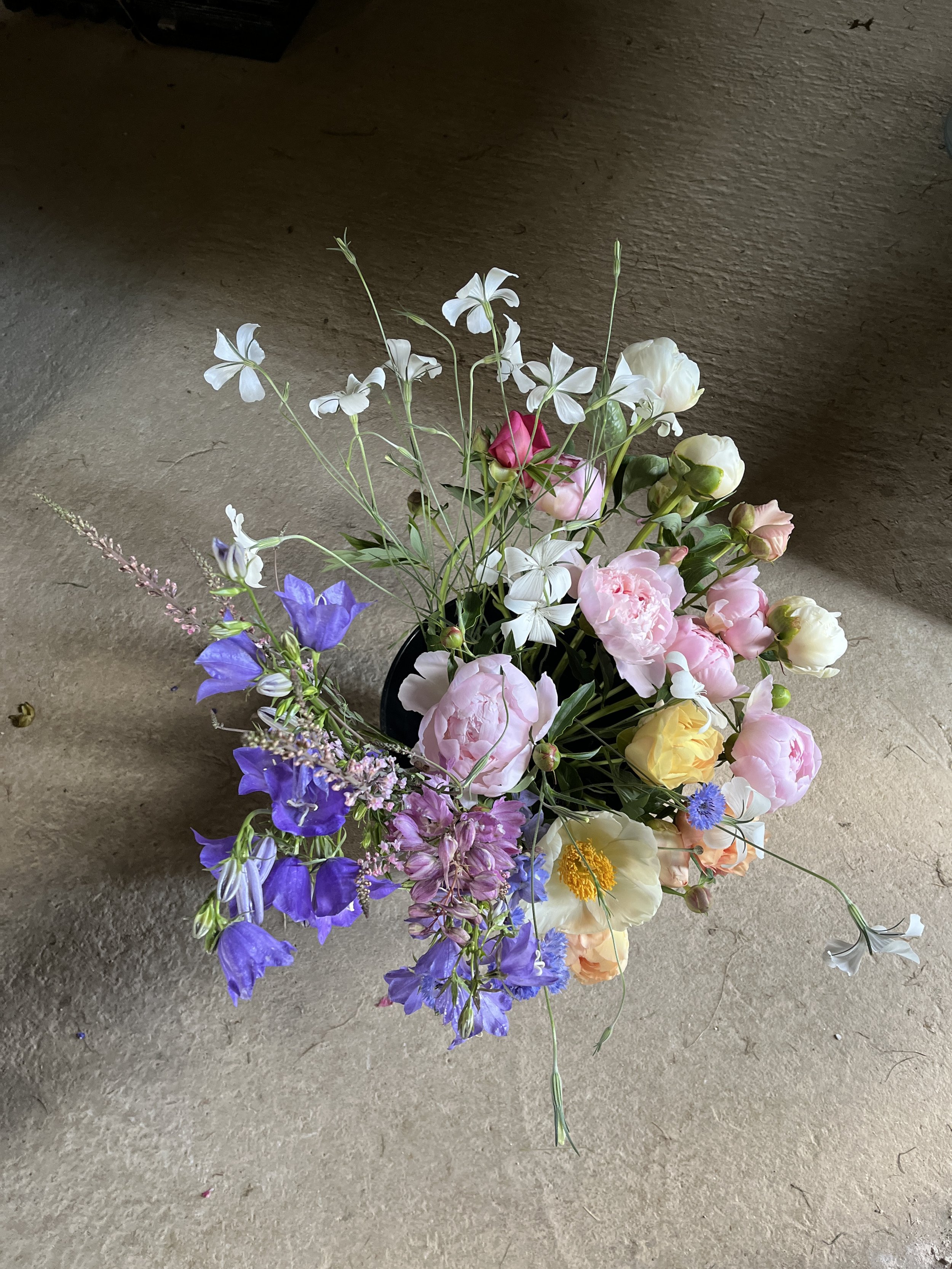 DIY bucket / seau fleuri