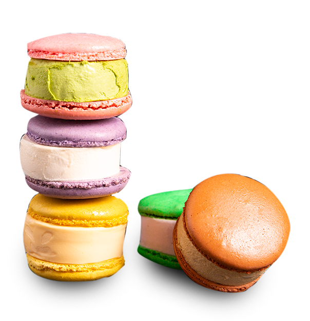 Macaron ice cream