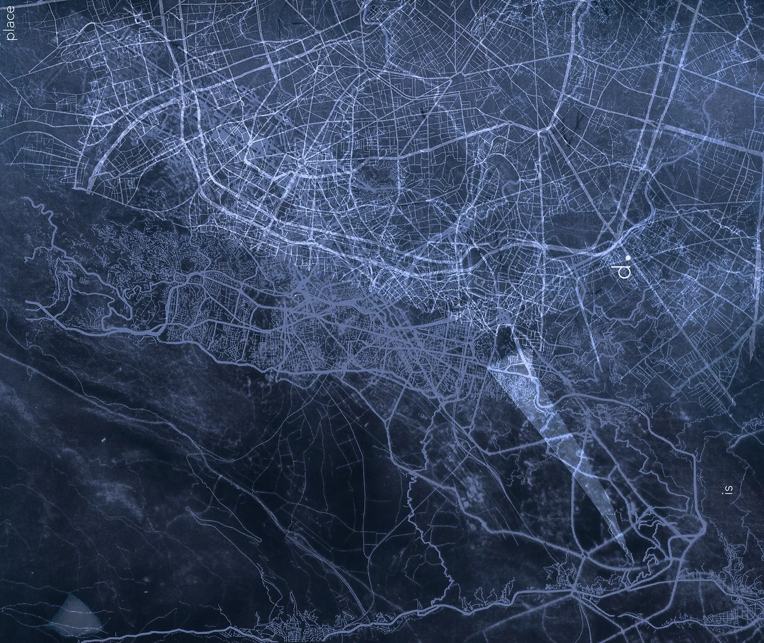 Dis/placed Fragment d, Cyanotype