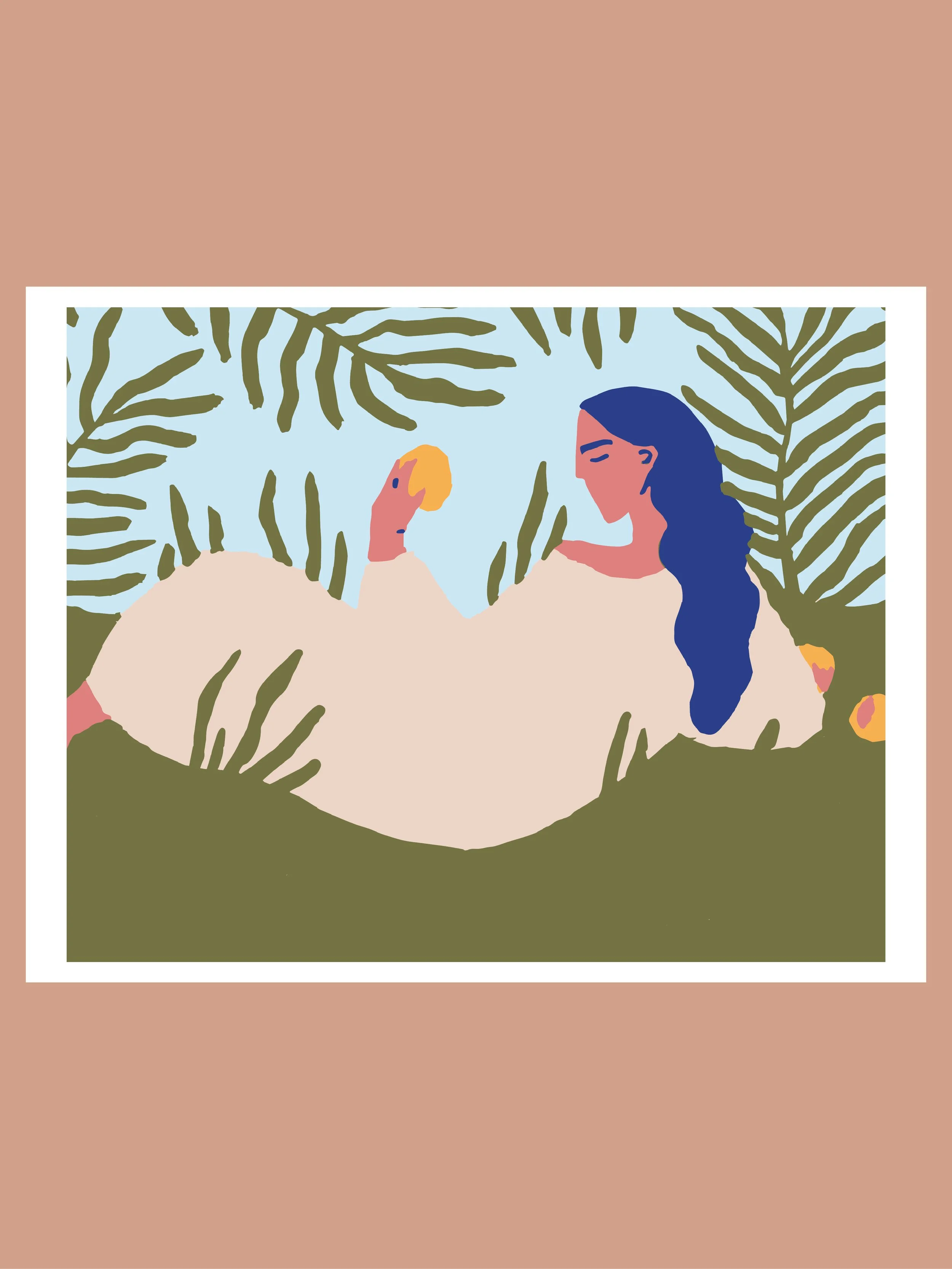 Nectarines Print — Ariana Sauder