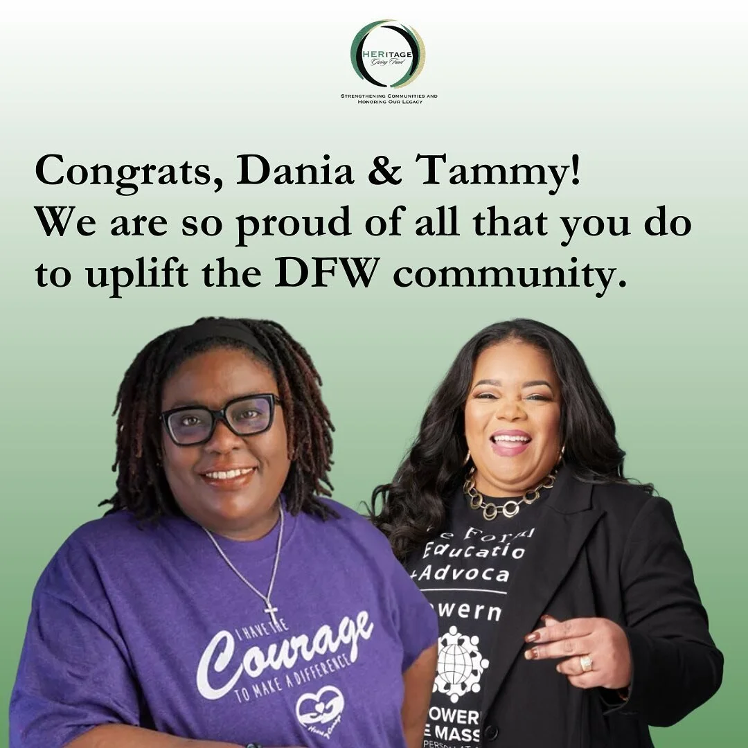 We're excited to give a shoutout to HERitage Giving Fund members that are making a lasting impact in DFW and beyond!

Tammy Johnson, CEO of @empoweringthemasses, for winning the @unitedwaydallas &quot;Social Innovator of the Year&quot; award earlier 