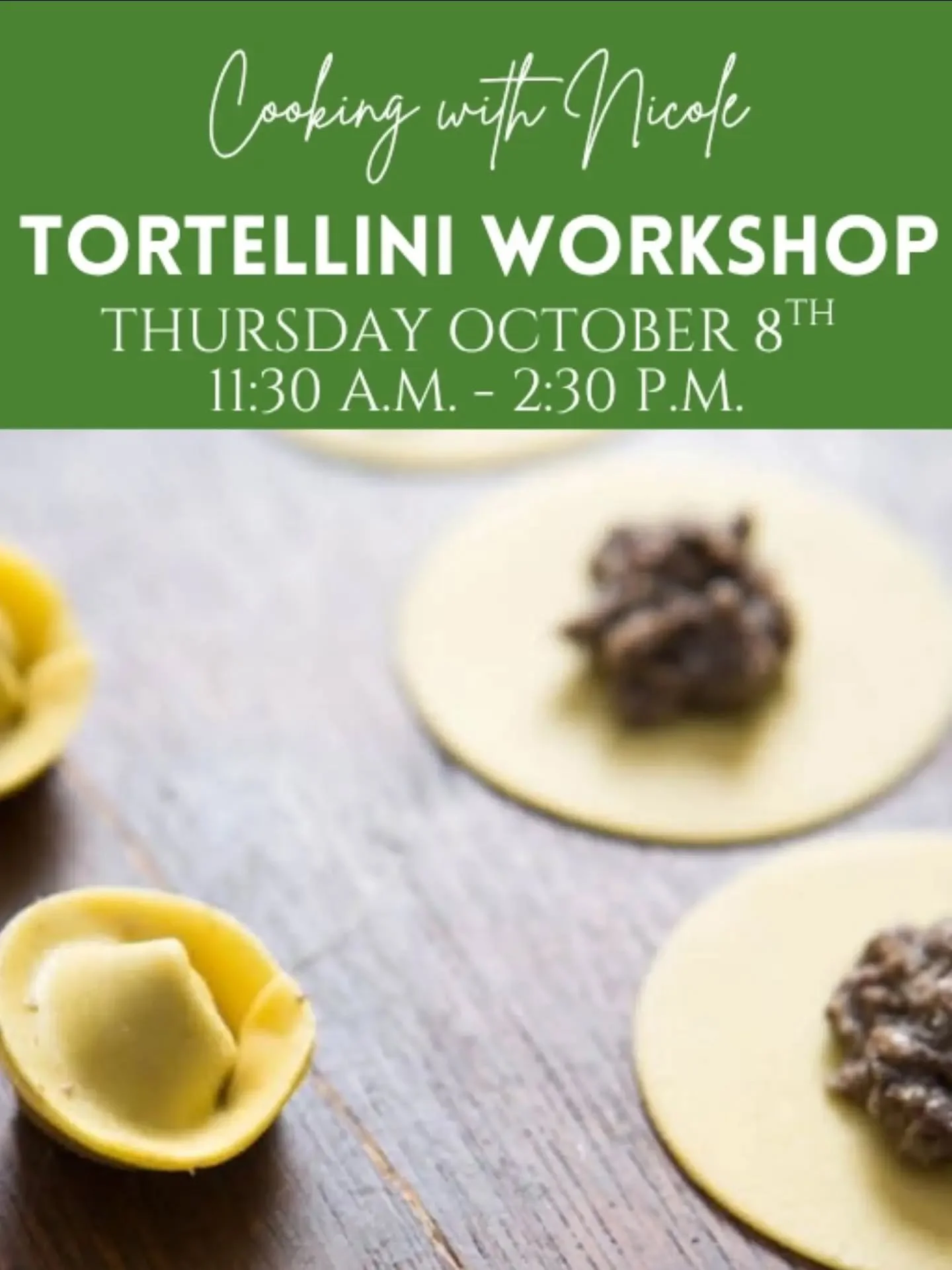 We&rsquo;re dropping it like it&rsquo;s hot, staying alive in the kitchen&mdash;rolling, filling, folding and shaping handmade tortellini from scratch.

The star of the show? A savory, earthy mushroom filling that is so delicious it could make even t