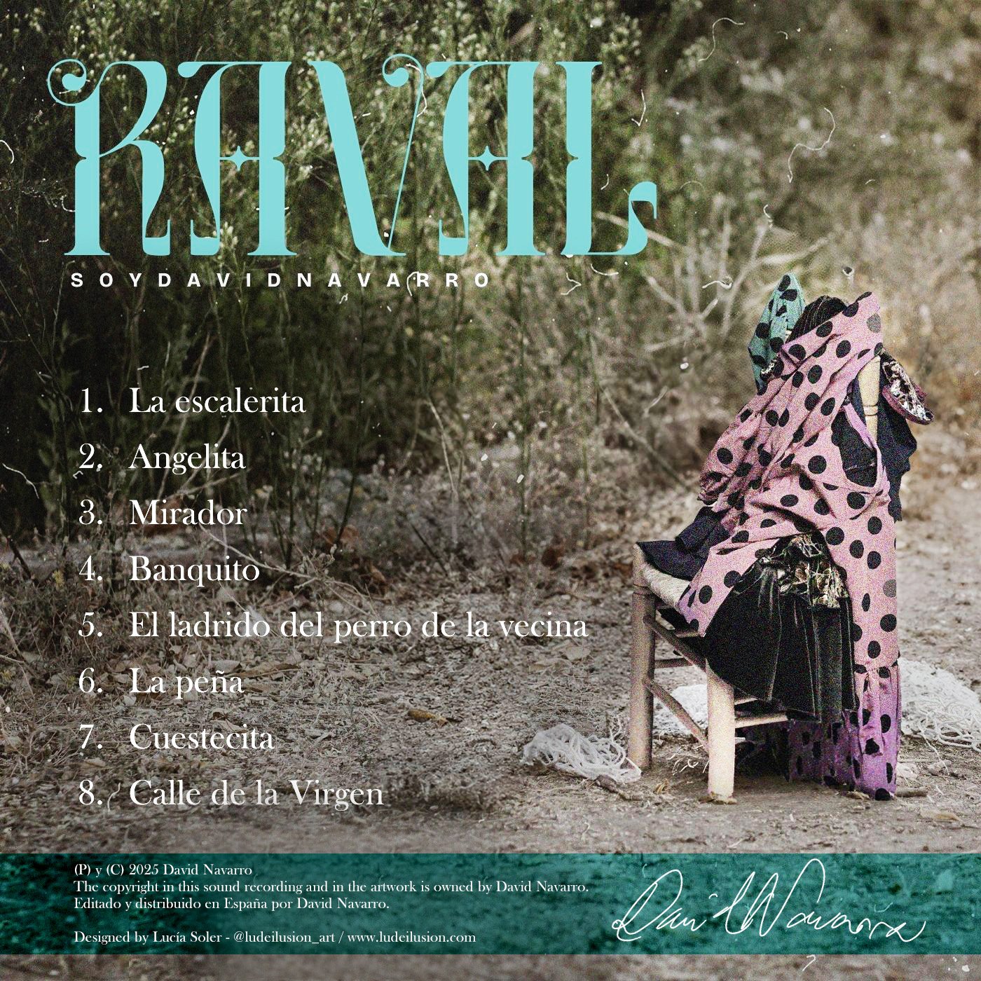 Diseño LP soydavidnavarro «Raval» Contraportada