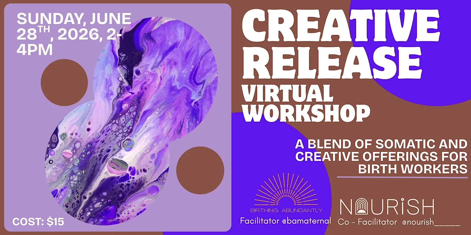 Creative Release Workshop: An Art Centered Space for Birthworkers VIRTUAL