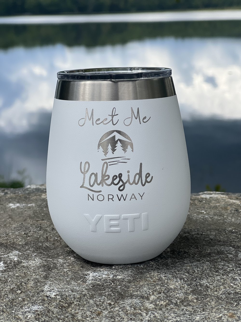 Meet Me Lakeside 10oz YETI Wine Tumbler — Lakeside Norway
