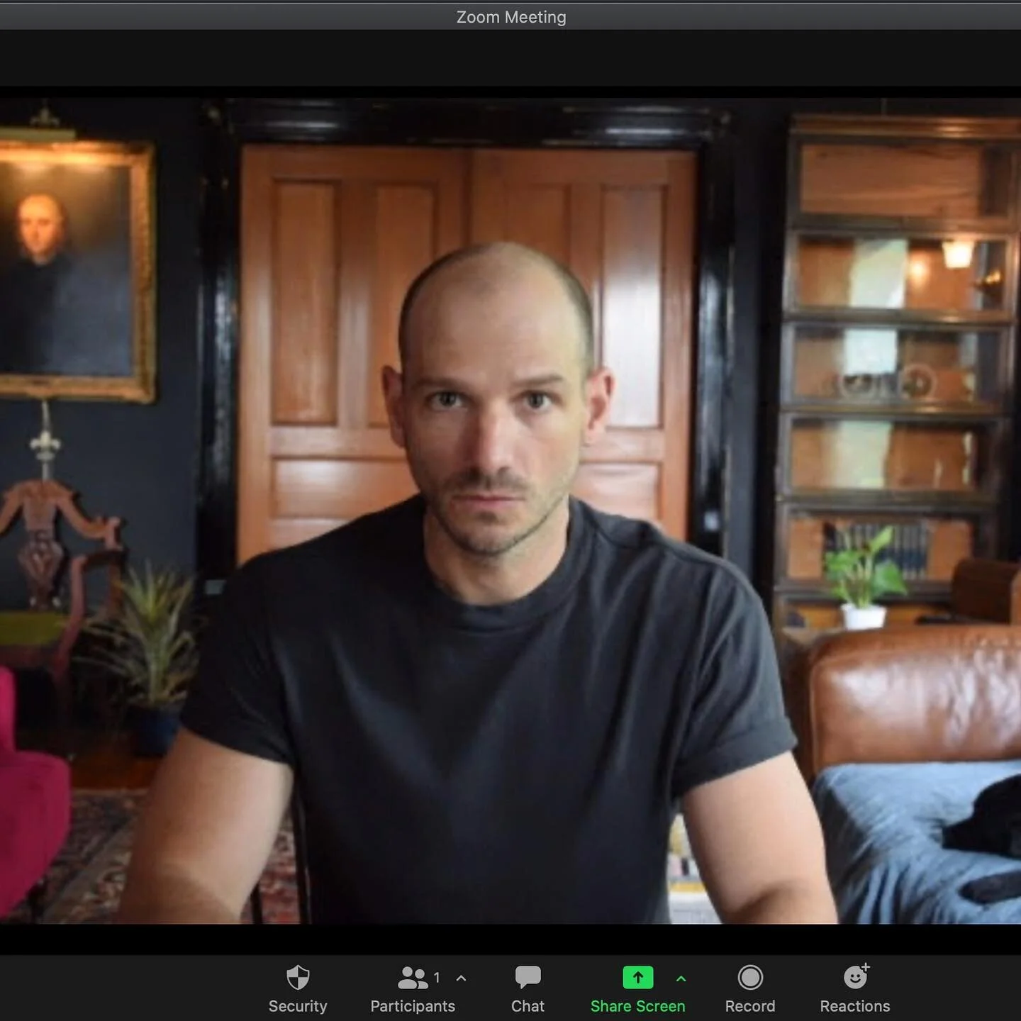 Ok this room looks crazy during #remotework #zoom meetings. I can&rsquo;t wait to do the rest of the house. Dining room, kitchen next? Also, use a DSLR or mirrorless camera as your webcam, up your game.