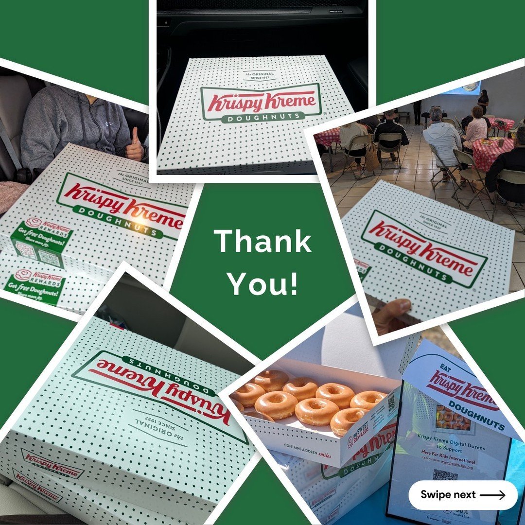 TODAY is the last chance to get your Krispy Kreme dozens in support of Here For Kids International!🍩 🙌💚

Charity doughnuts are naturally guilt-free and can be shared with friends and family all across the country! All you do is order via our fundr
