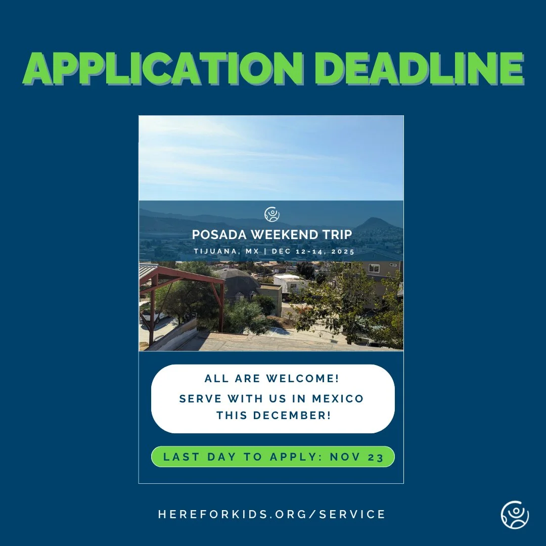 The last day to apply for the Posada Weekend Trip is Sunday, November 23!

Join us for an unforgettable weekend of service this holiday season. We&rsquo;ll be supporting community projects, connecting with youth and families, and contributing physica