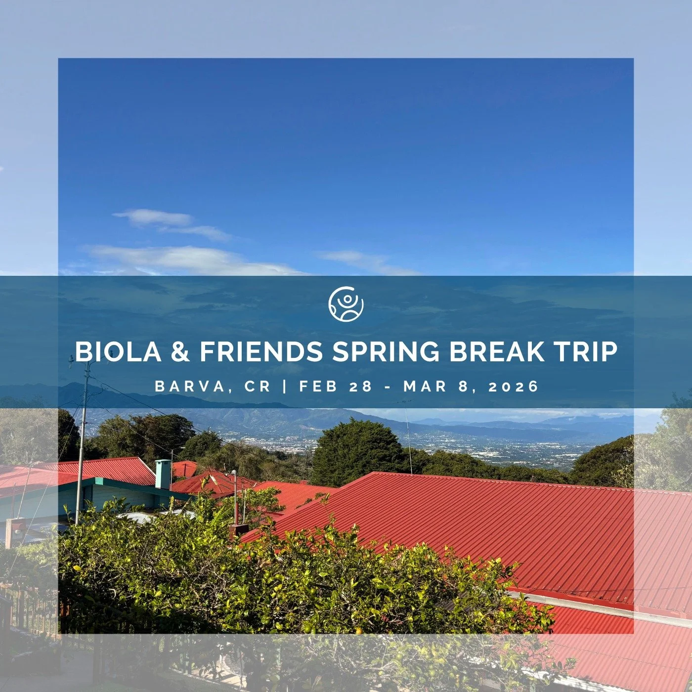 Calling all Biola students: join us for a week of service in Costa Rica! 💙🙌

This trip is a special invitation for students of Biola University as travel will take place during their 2026 Spring Break. Friends, family, or other university students 