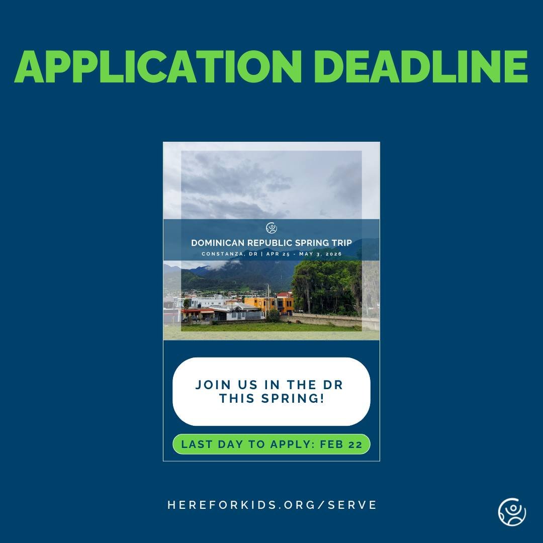 The deadline to apply for this service trip to the Dominican Republic is approaching quickly - don&rsquo;t miss out! 🇩🇴 

We&rsquo;re excited for you to join us this spring for an amazing opportunity to serve, grow, and create new connections. 

🌐