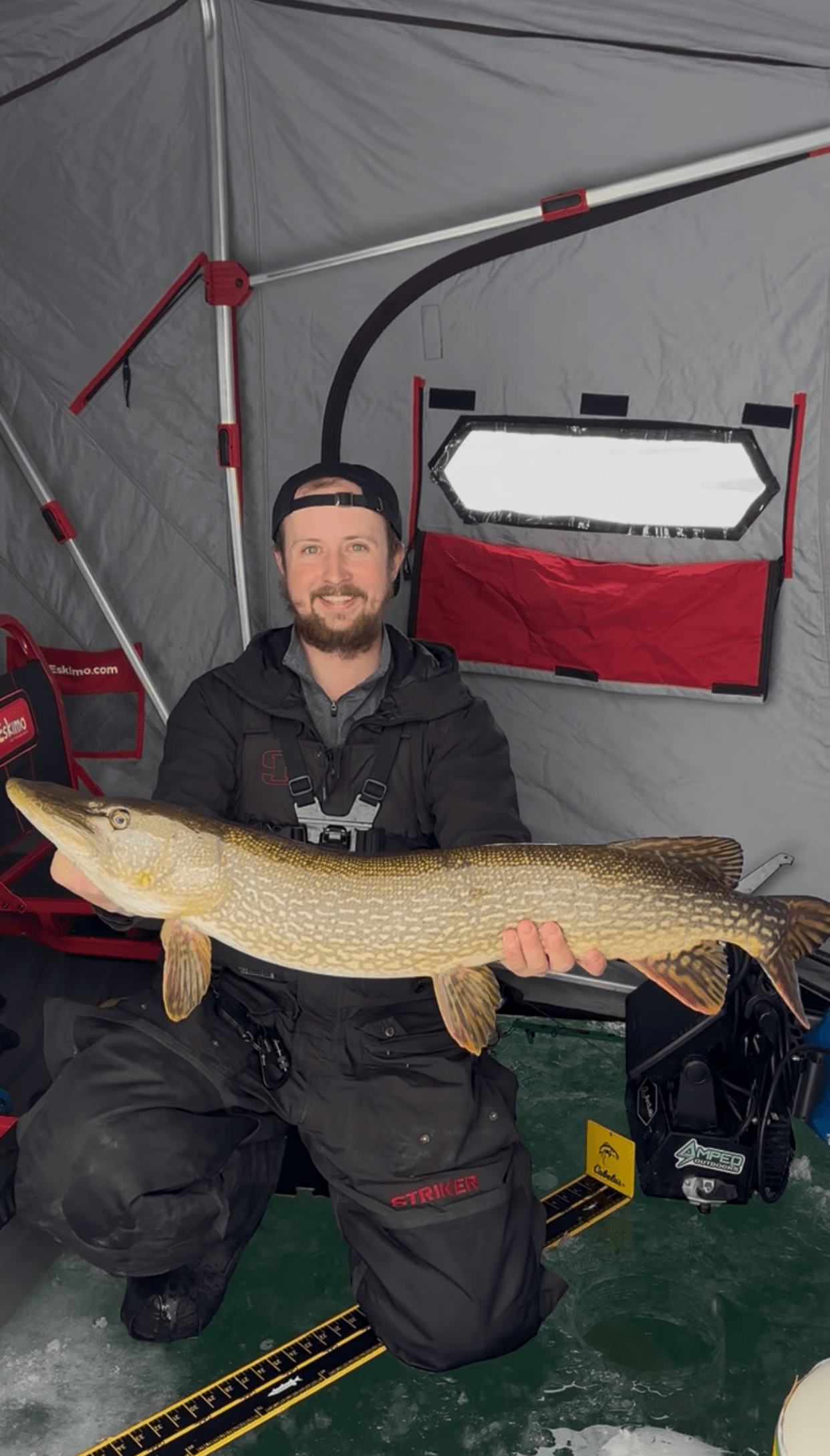 Lake Simcoe Ice Fishing Guide Service | Pike | Wood Angling Fishing Guide