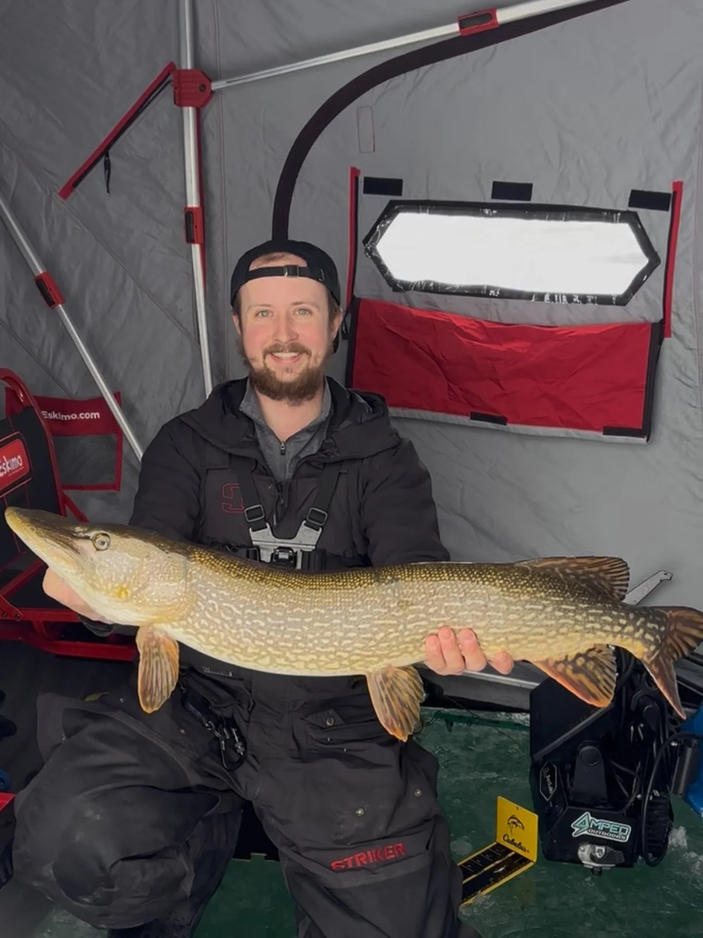 38&rdquo; pike from this morning on Simcoe before the freezing rain 🥶

Caught on a @nishine_lure_works Simcoe 75hw