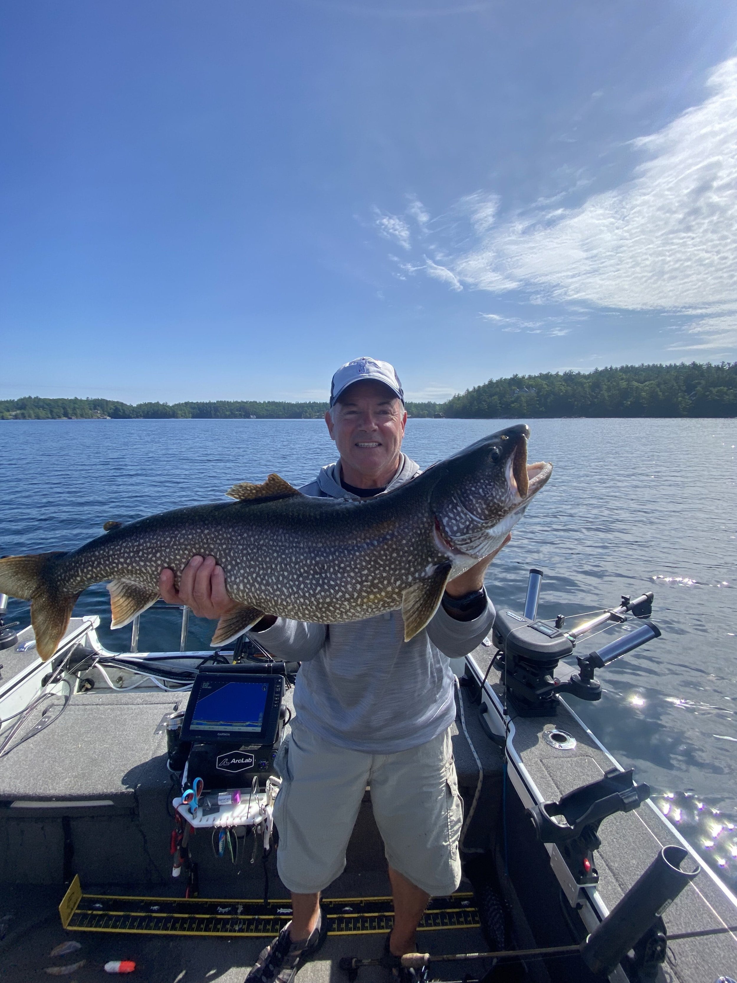 Wood Angling Fishing Guide with a Muskoka Lakes Trout