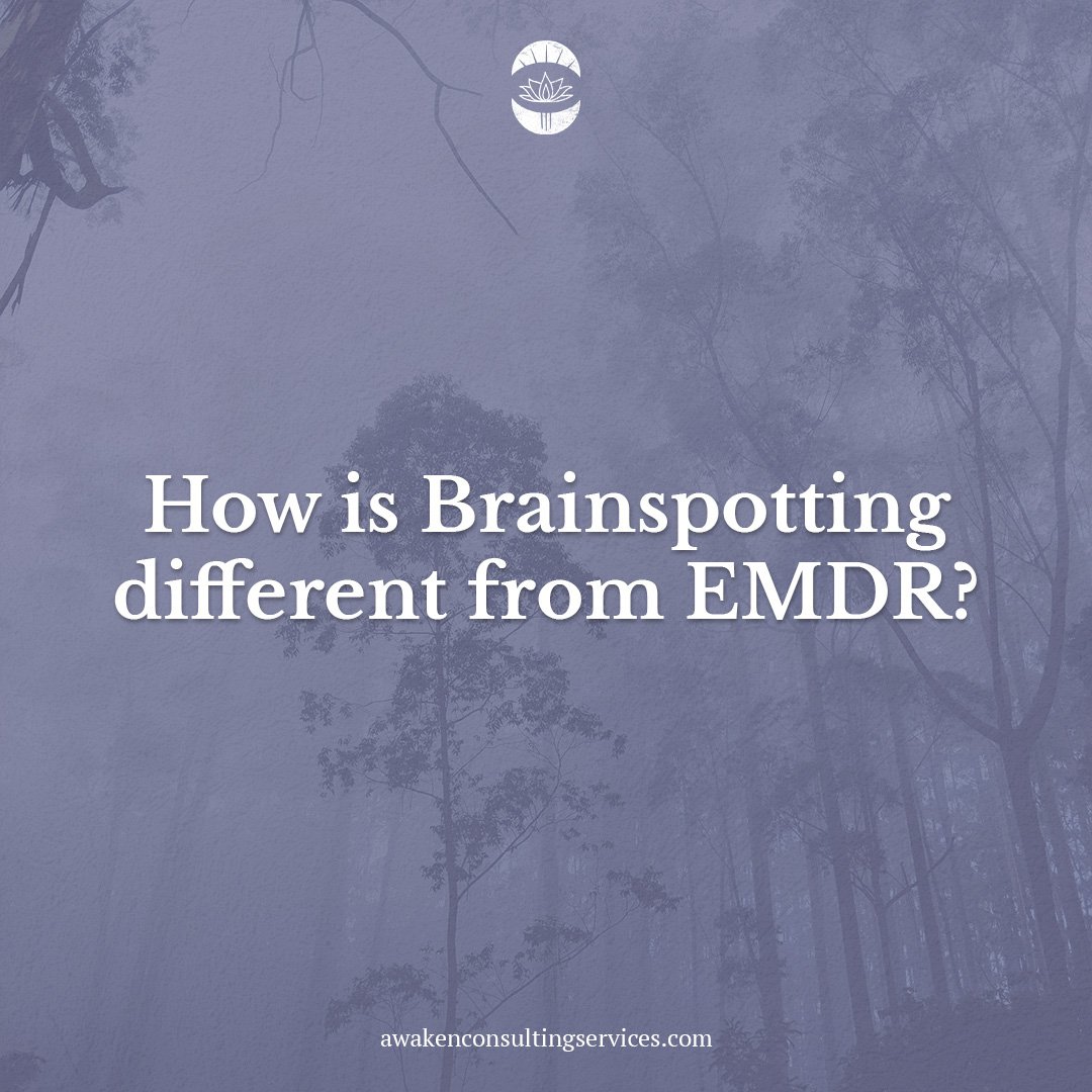 Are you wondering about the differences between Brainspotting and EMDR therapy? 🤔While both are effective for trauma treatment, Brainspotting focuses on accessing the brain's natural healing ability by utilizing and processing on focused eye positio