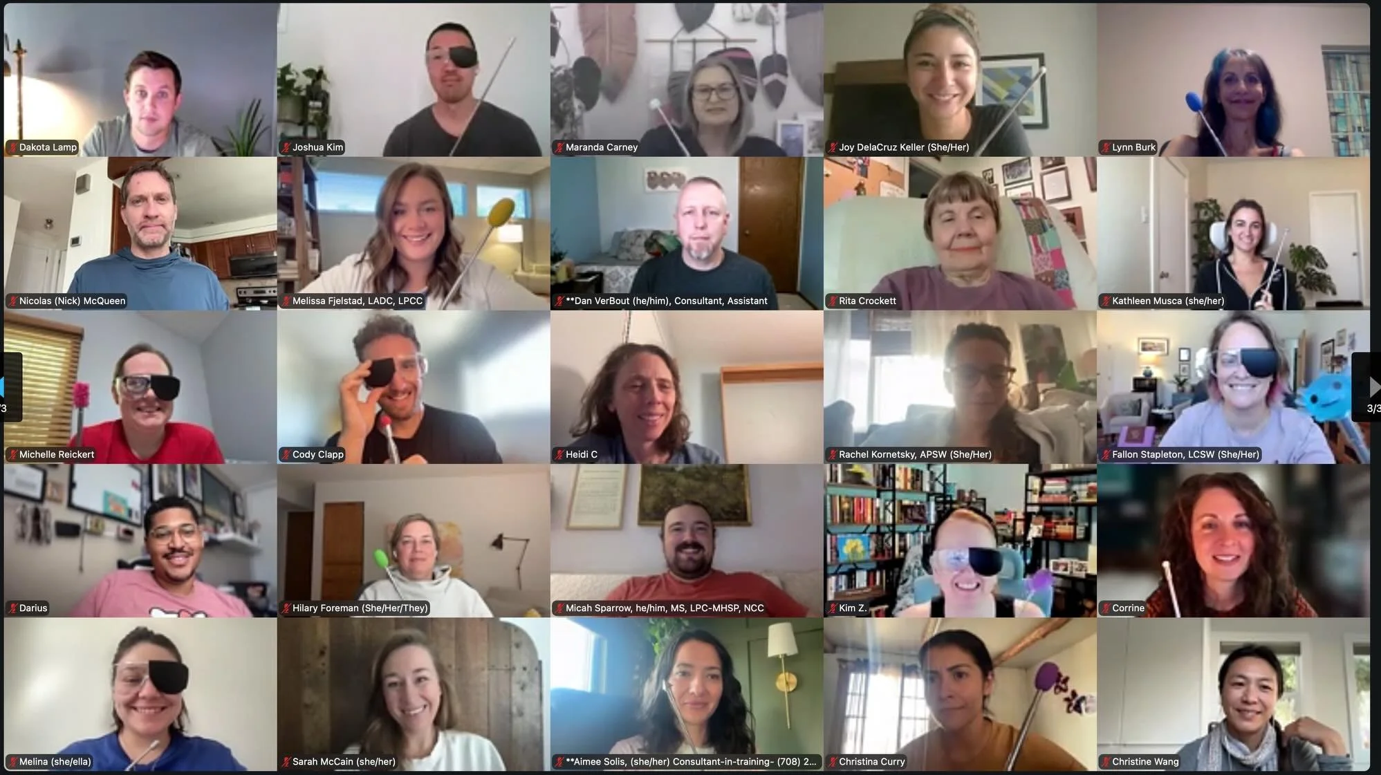 What a reunion this was for Brainspotting Phase 2 training!

We had so many new and returning faces back to advance their Brainspotting practice. This Phase 2 was a large group, but their spectacular presence was monumental&mdash;so much cooperation,