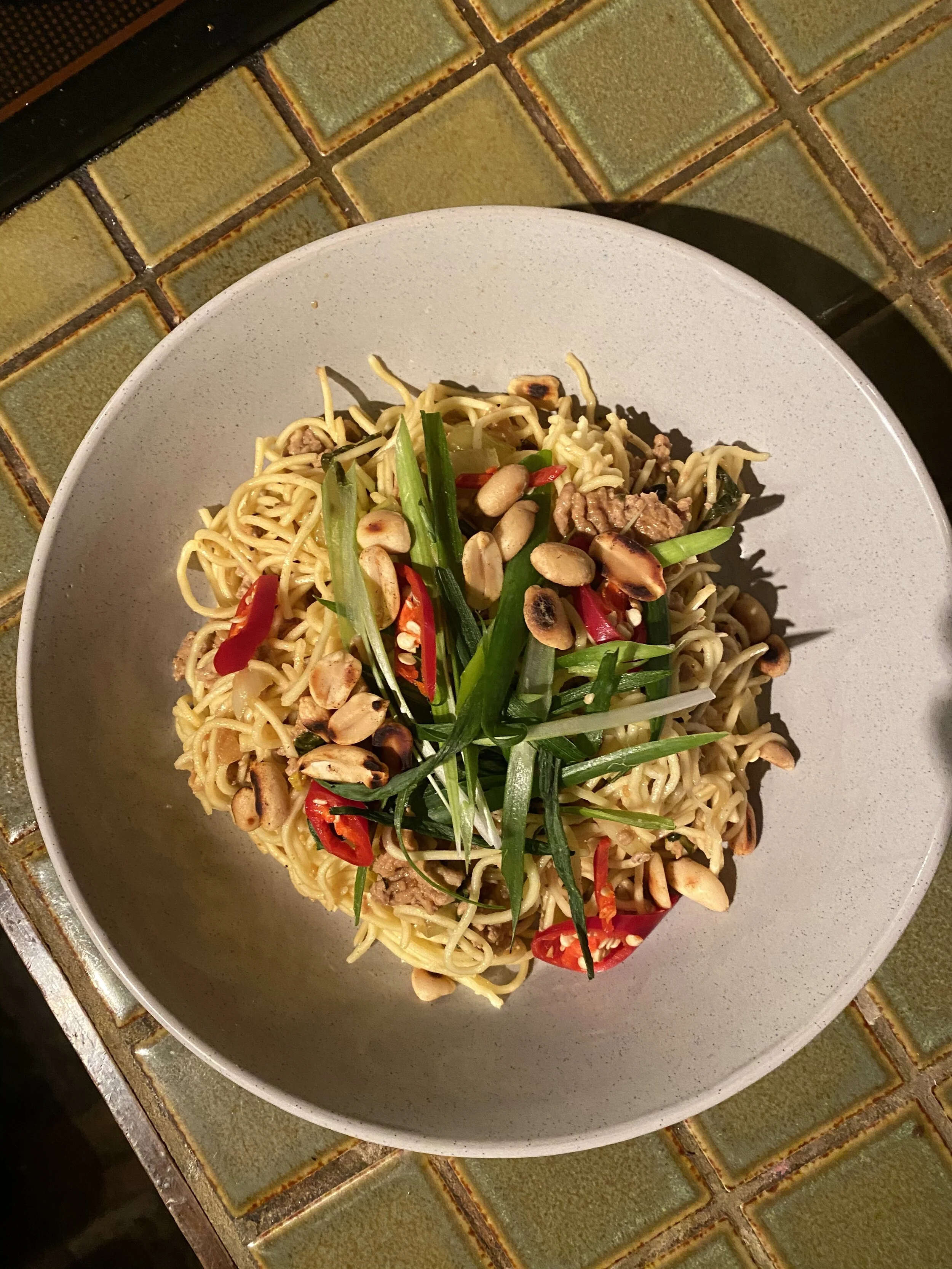 Crispy Pork w/ Egg Noodles