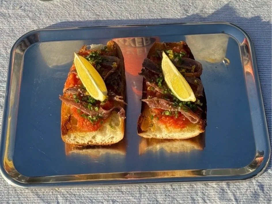 Pan Con Tomate with Anchovy