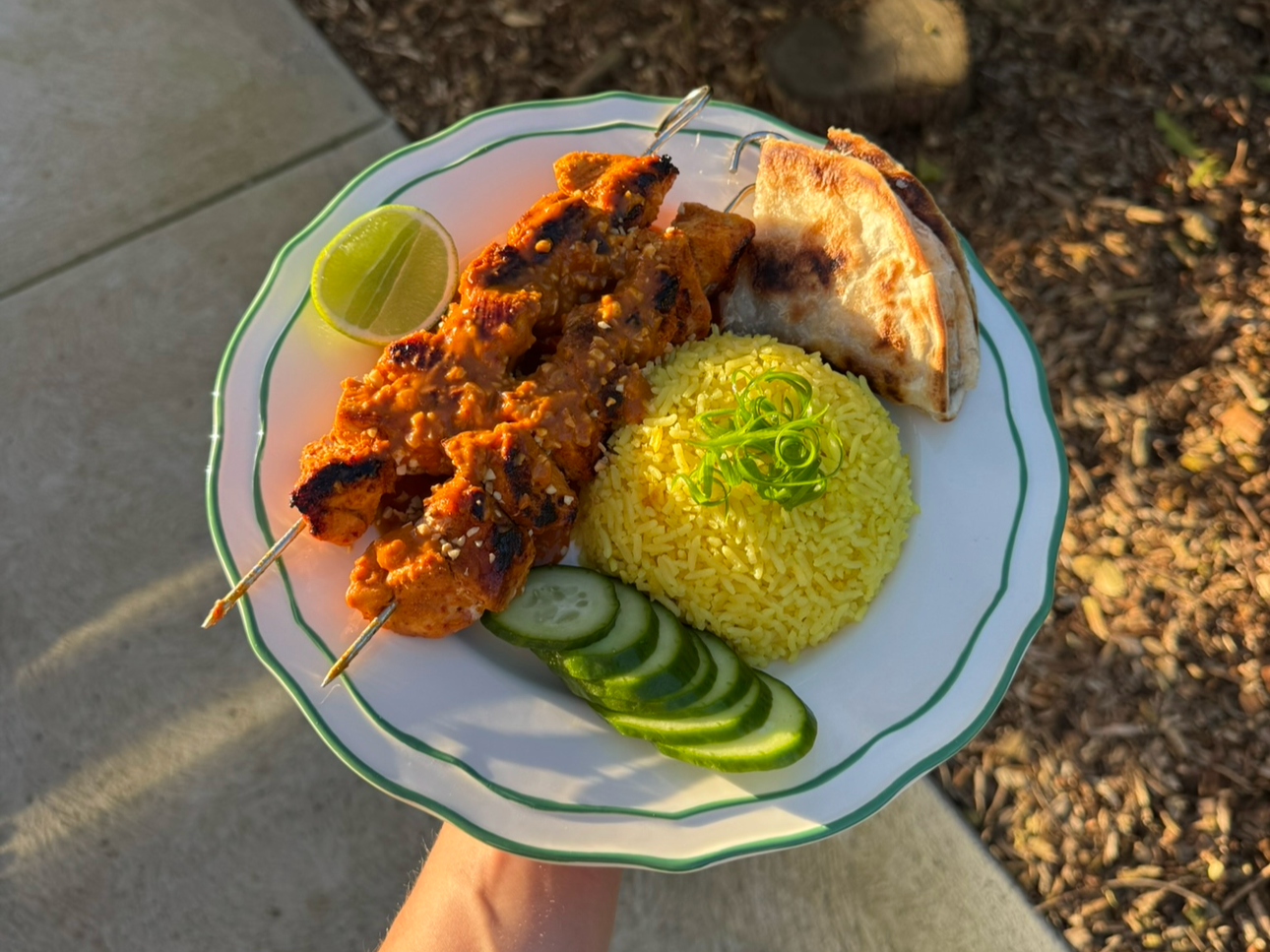 Thai Style Chicken Satay, Peanut Sauce