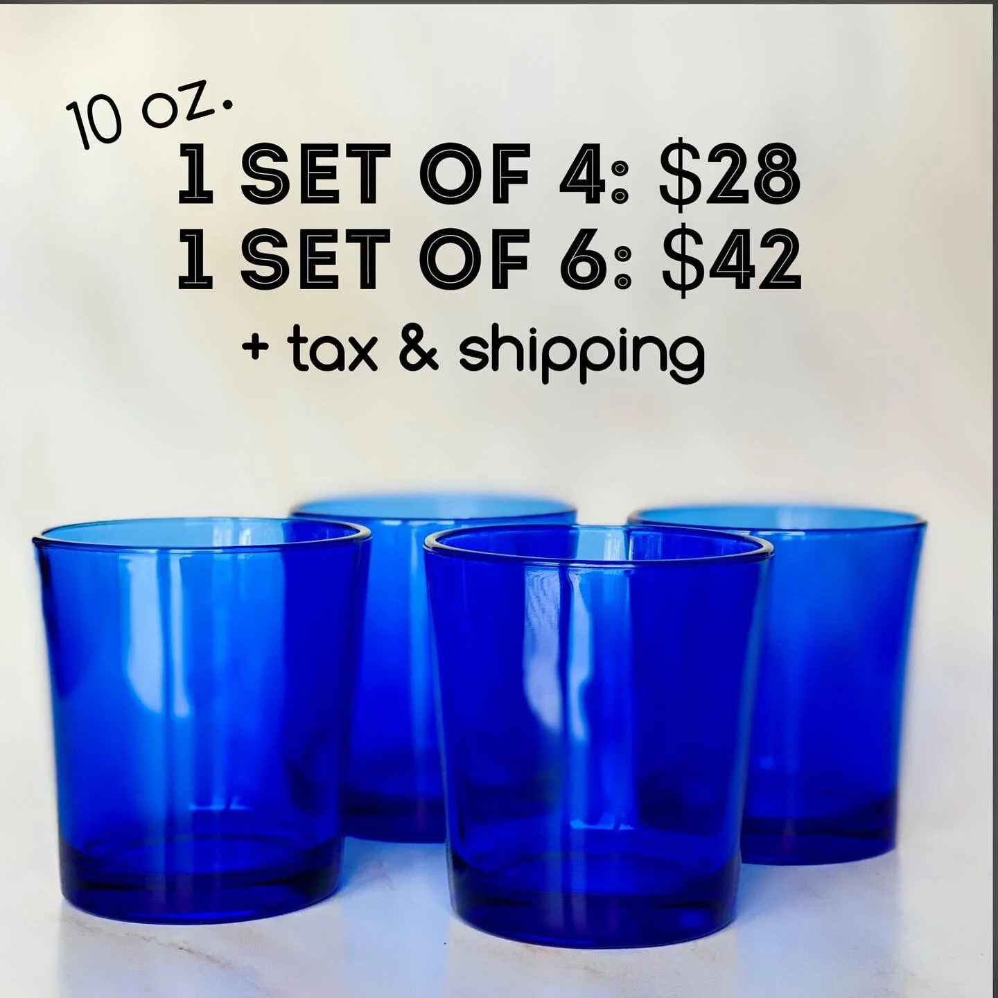 Vintage Libbey Cobalt 💙Blue Drink ware! Heavy glass, beautiful shine. 

No chips or cracks. May be small vintage manufacturing imperfections consistent with vintage glassware. 

10 oz &amp; 16 oz sets available. 
DM for 1st dibs.

#vintage #vintages