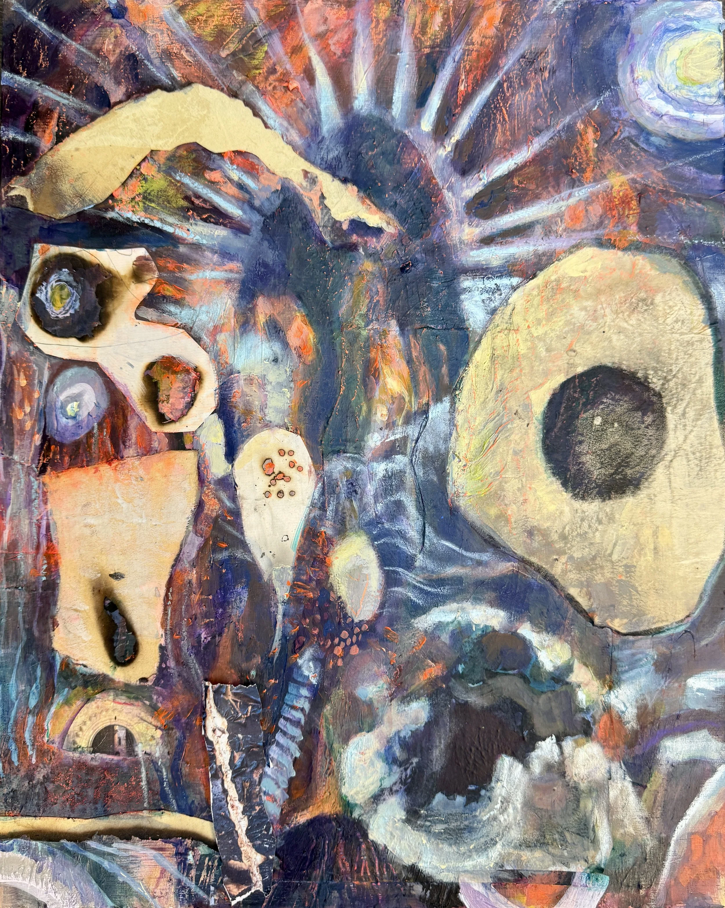 "Fragmentation"
Mixed Media on Board
(2025)
Unframed