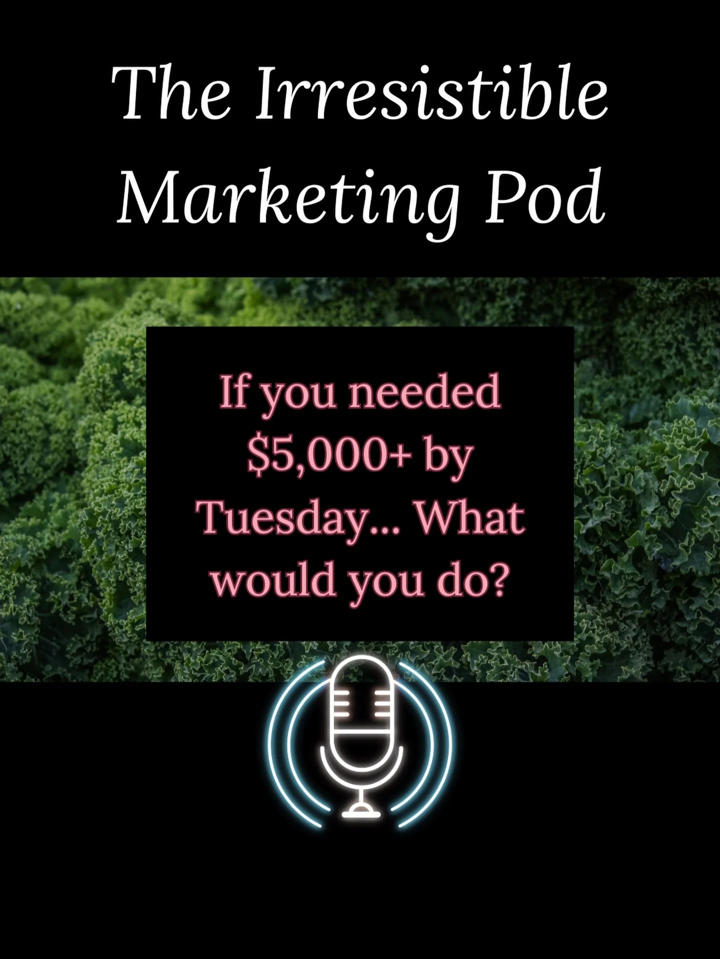 If you needed $5,000 by Tuesday... What would you do? The panic response vs. the grounded CEO one&hellip; And why launching at the drop of a hat is one of the most valuable skills you could develop in 2026.

New episode of The Irresistible Marketing 