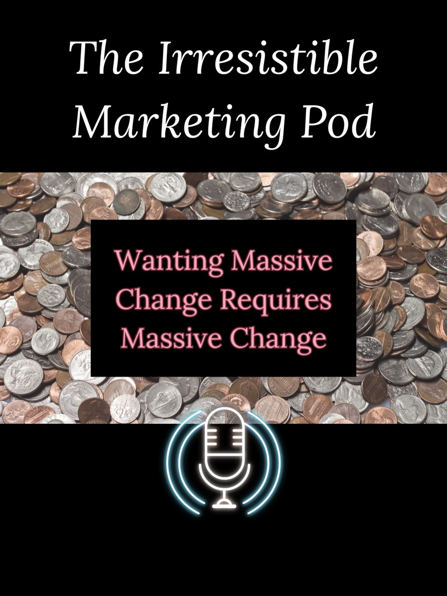 Tons more clients, profits, and followers. You thought it just happened by doing the same thing harder? Lol. Babes, multiple systems need an upgrade. And not just your marketing ones.

We get into it on the latest episode of The Irresistible Marketin
