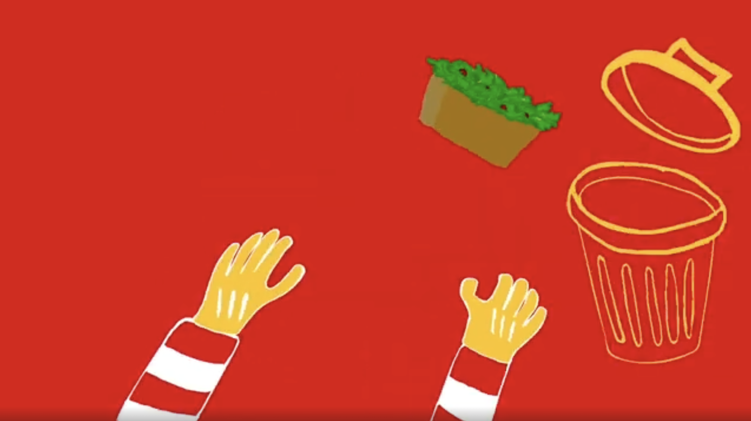 McDonald's New Menu: An animated advertisement for a fast food chain