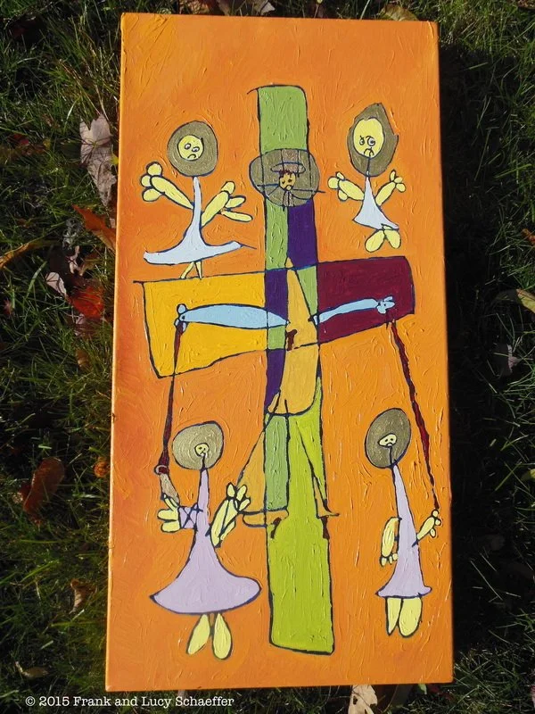 Matthew Mark Luke and John Comfort Jesus & Catch His Blood