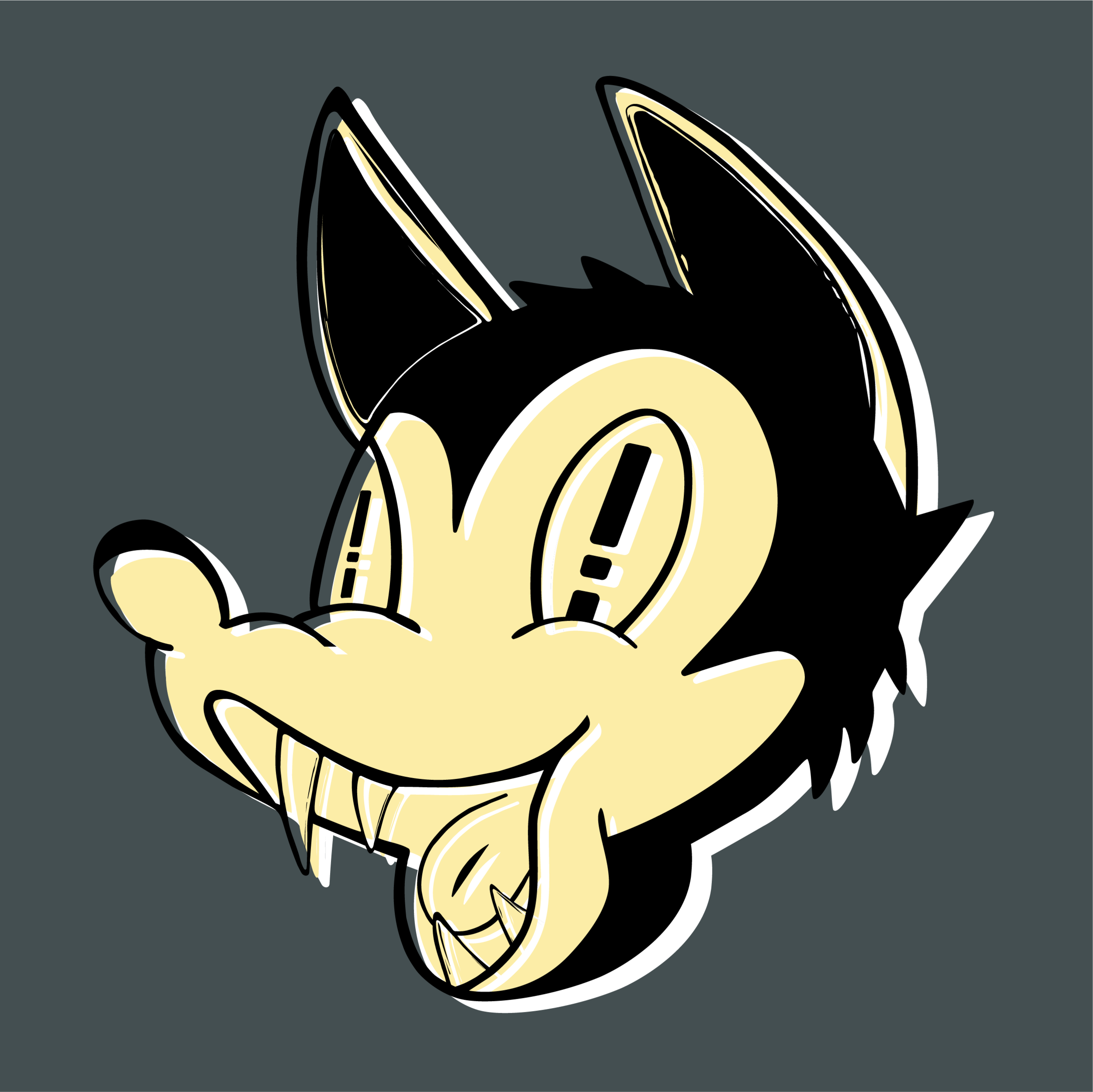 Toon Wolf Sticker