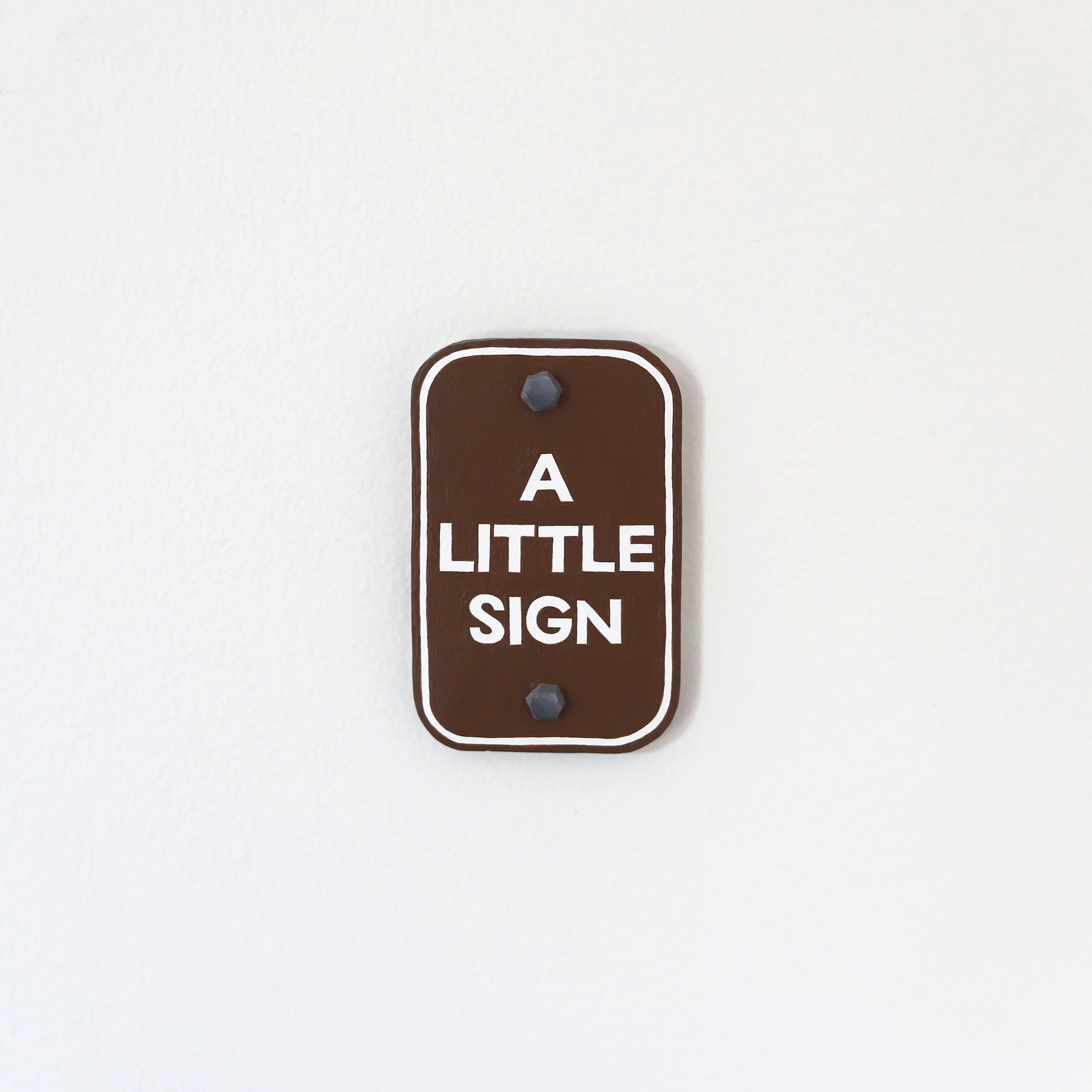 8. A Little Sign. (Brown on White). Kenny Pittock. 2026.jpg