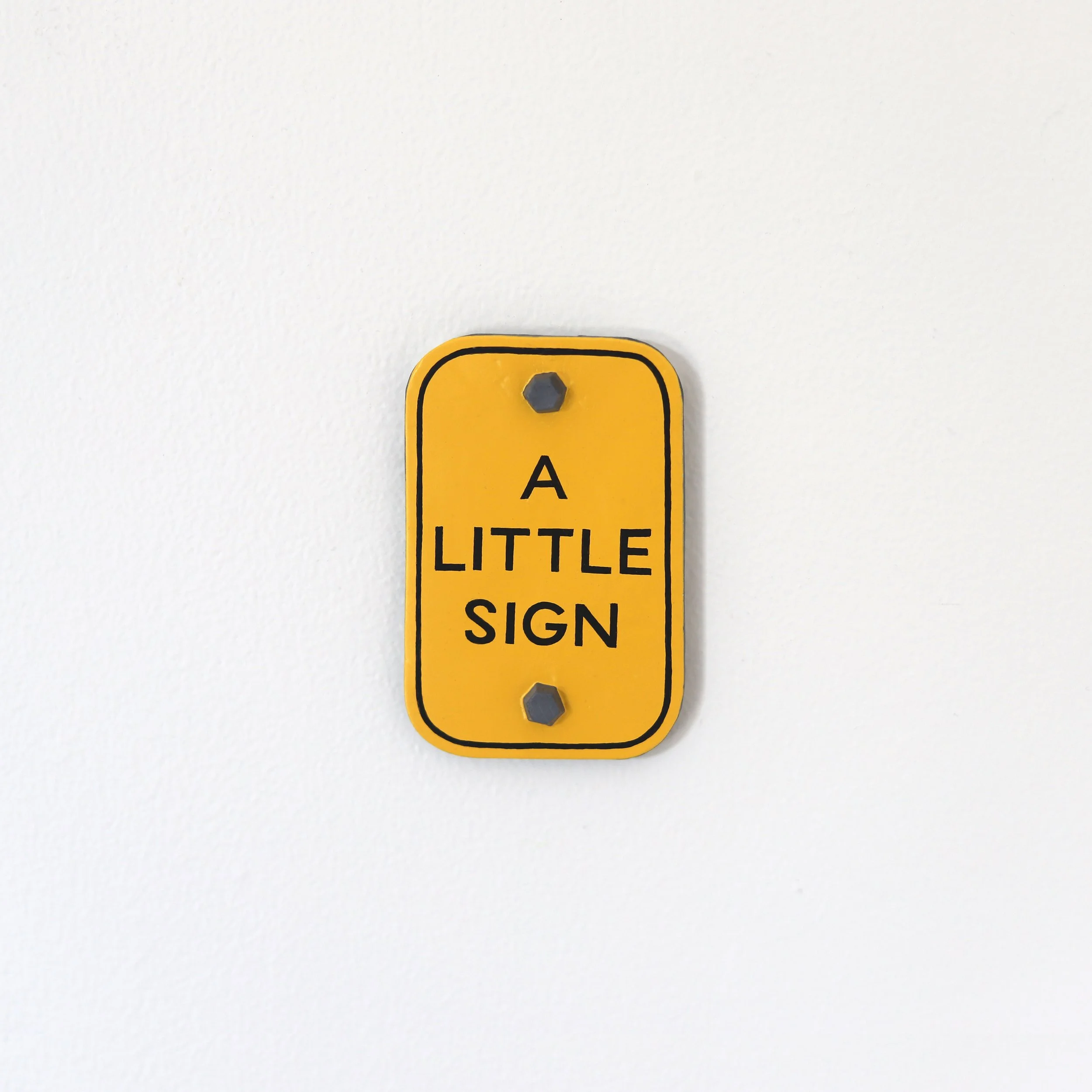 10. A Little Sign. (Black on Yellow). Kenny Pittock. 2026.jpg