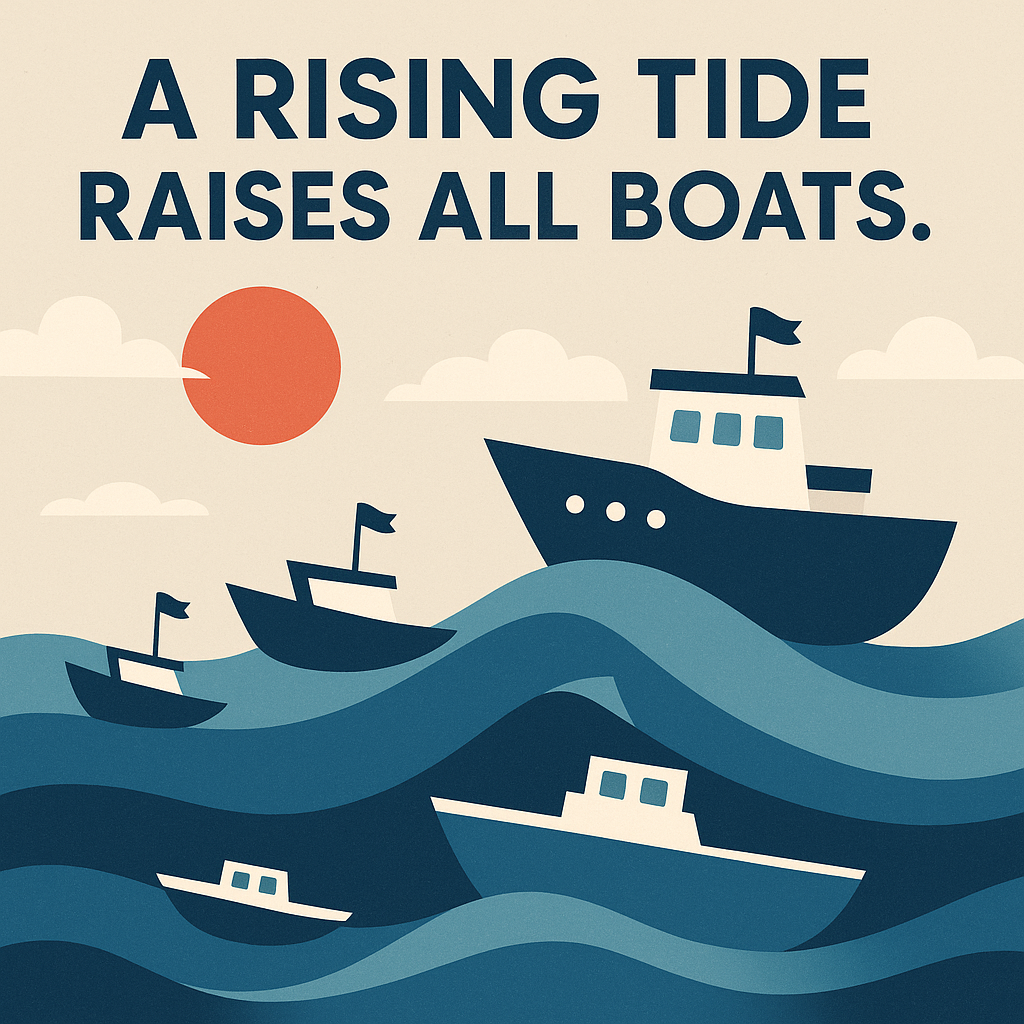 “A rising tide raises all boats.” - JFK