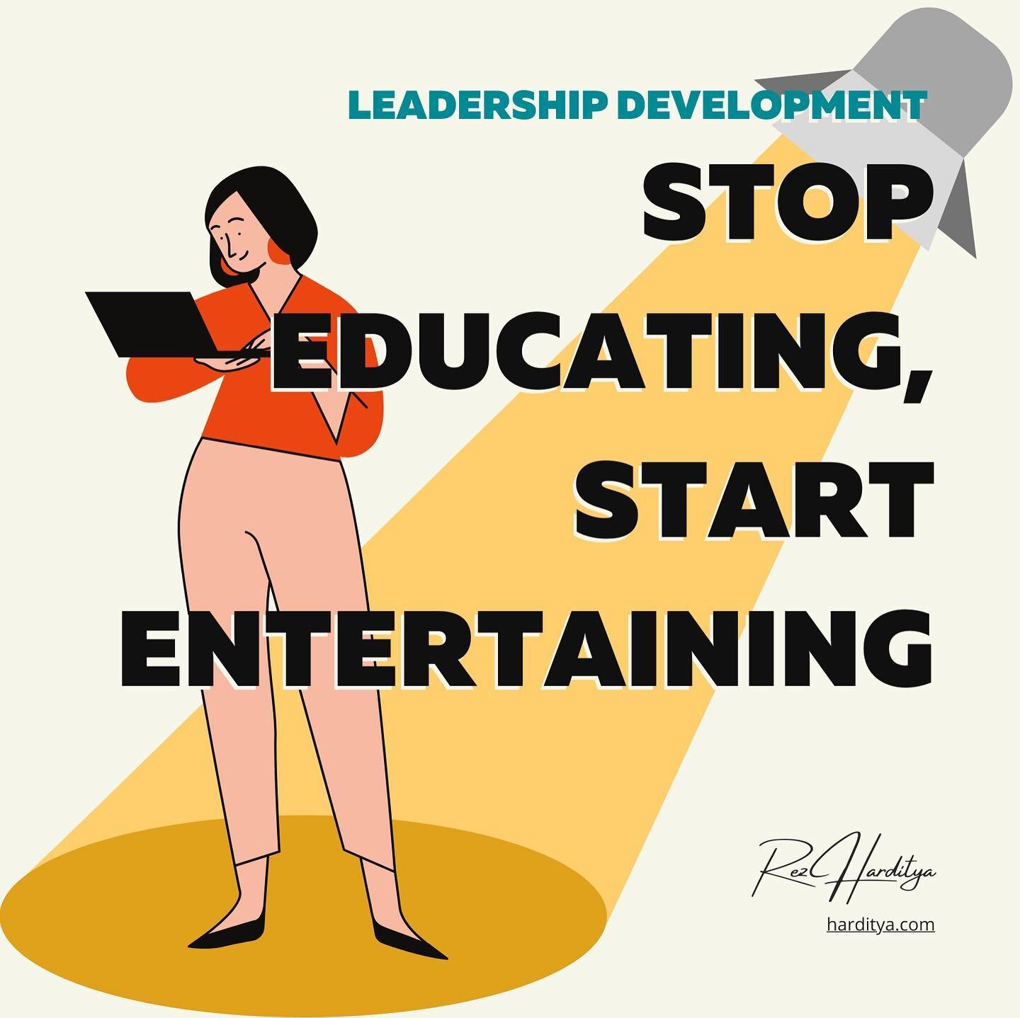 Hello leaders! Do you want to become a better educator? Do you want people to understand and enjoy what you're saying to them?

I made this just for you 💡

------
#agilecoaching #leadershipcoaching #personaldevelopment #leadershipdevelopment