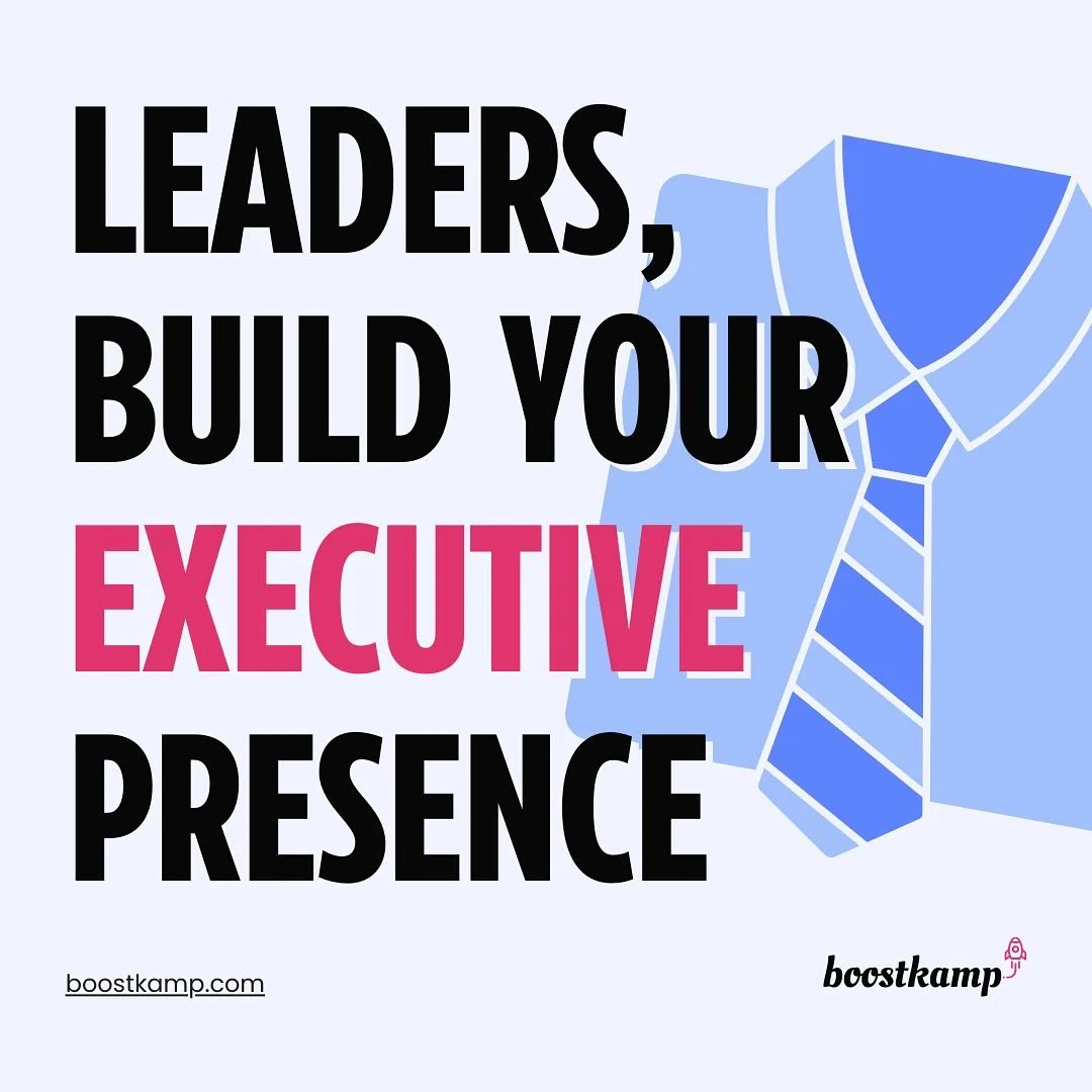 Have you ever met a leader who naturally commands your trust and support?

That quality is called executive presence.

Developing your executive presence can help you access key opportunities and advance your career by gaining advocates who support y