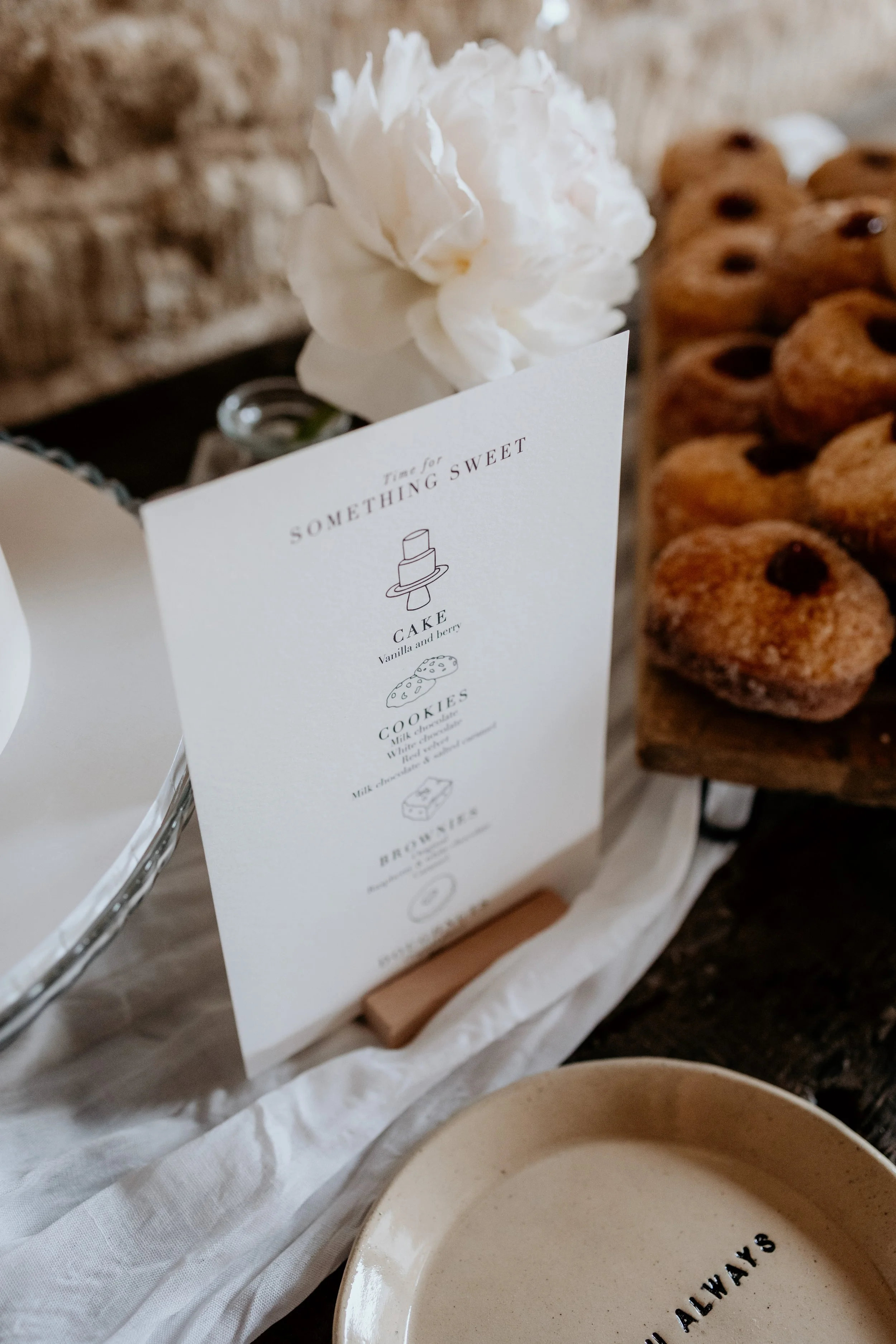 Dessert Wedding Sign Old Gore Barn Trix Creative Illustration
