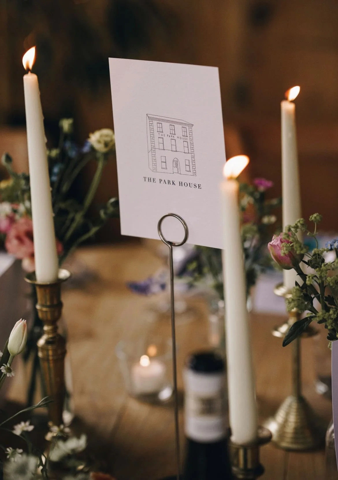 Table Illustration Cripps Barn Wedding Trix Creative