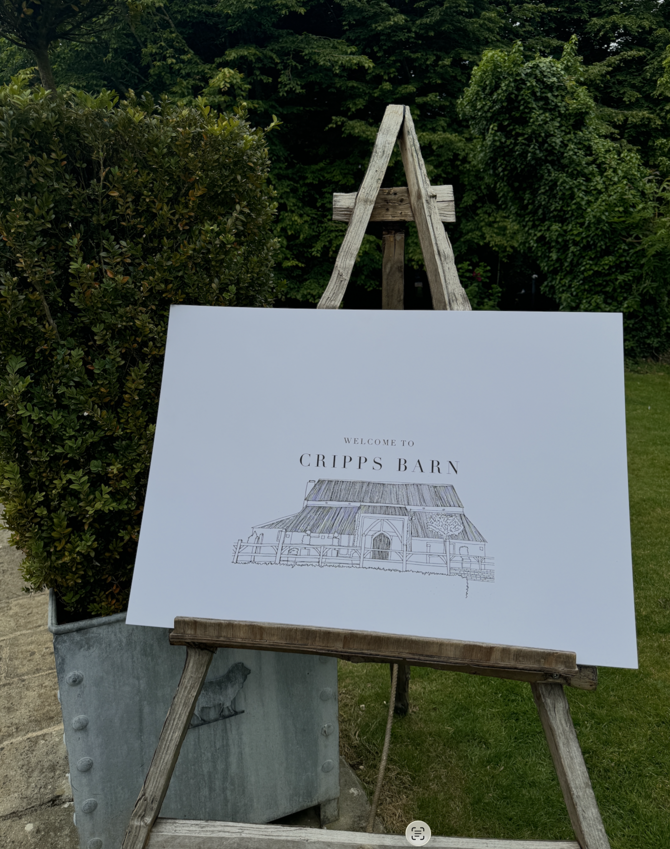 Cripps Barn Welcome Sign Illustration Trix Creative