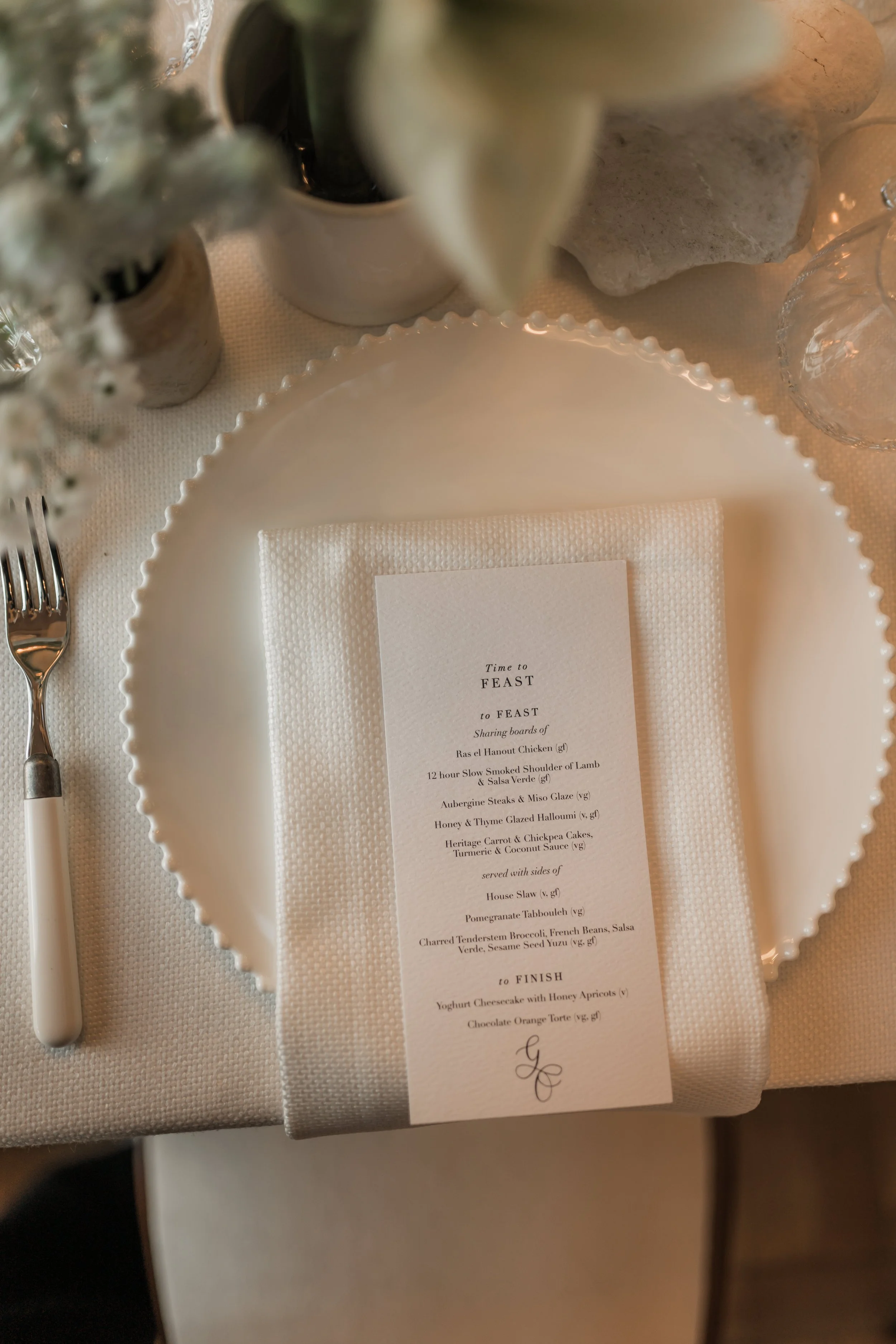 Wedding Stationery Menus Caswell House Trix Creative 