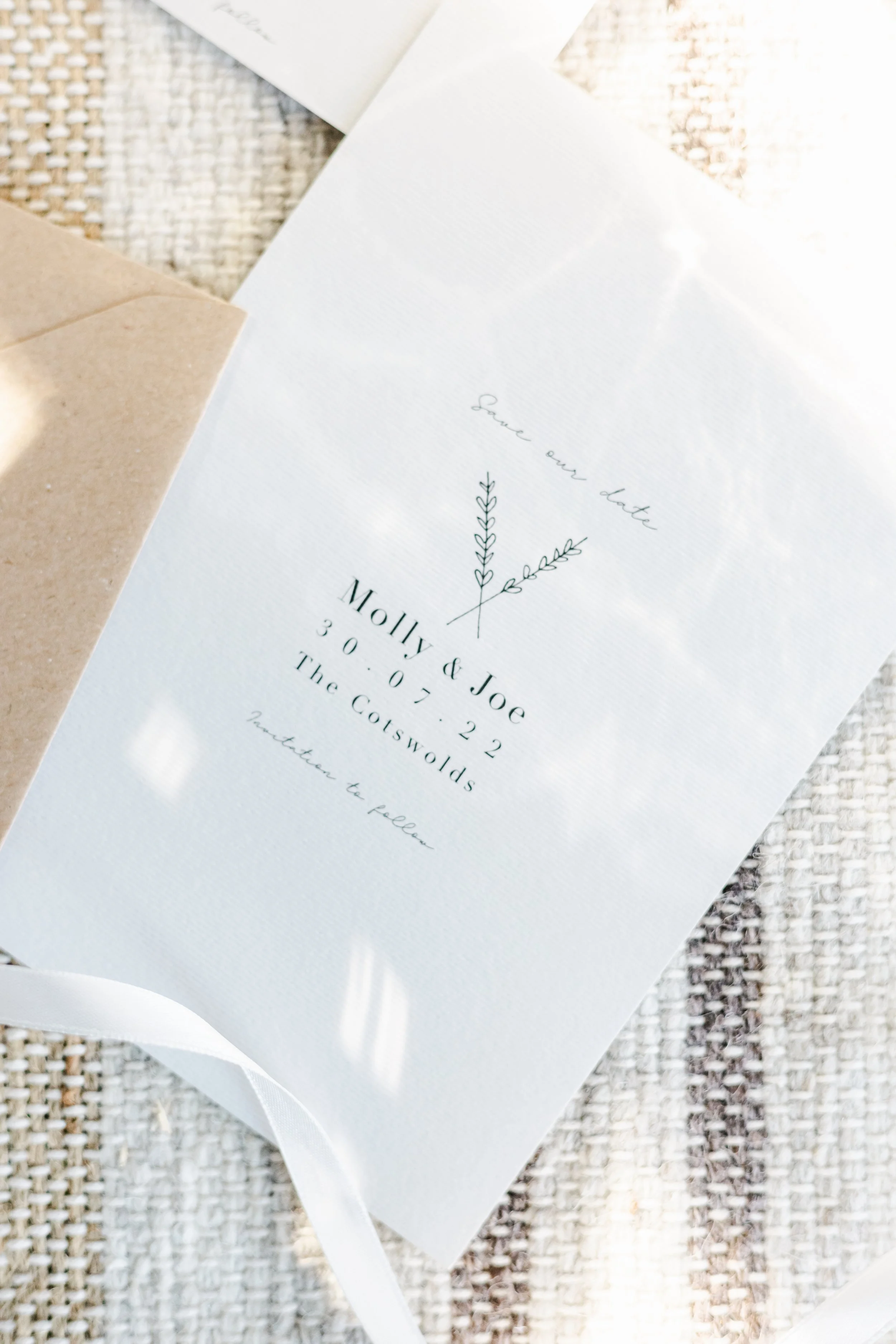 Save The Date Wedding Stationery Old Gore Barn Trix Creative Illustration