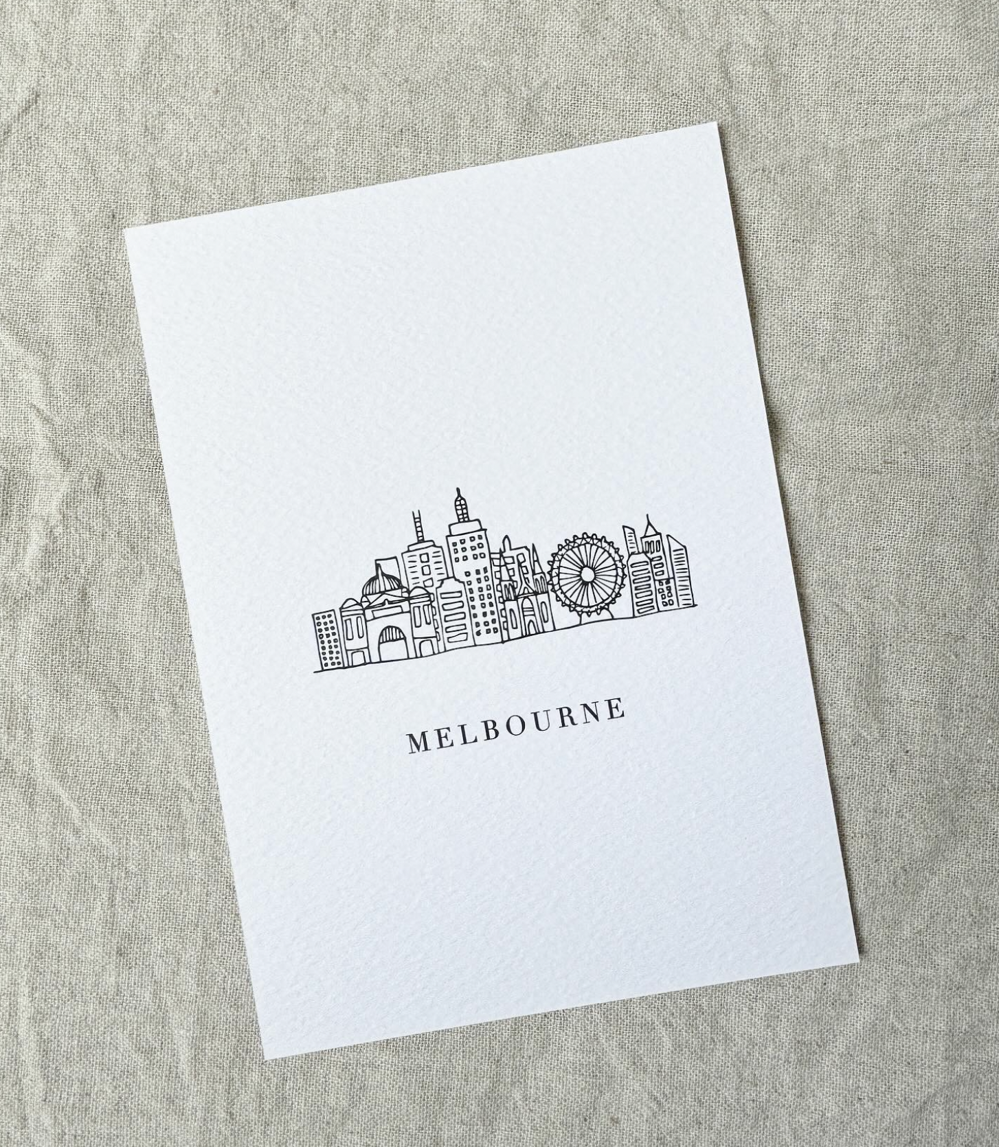 Melbourne Bespoke Table Name Illustration Trix Creative