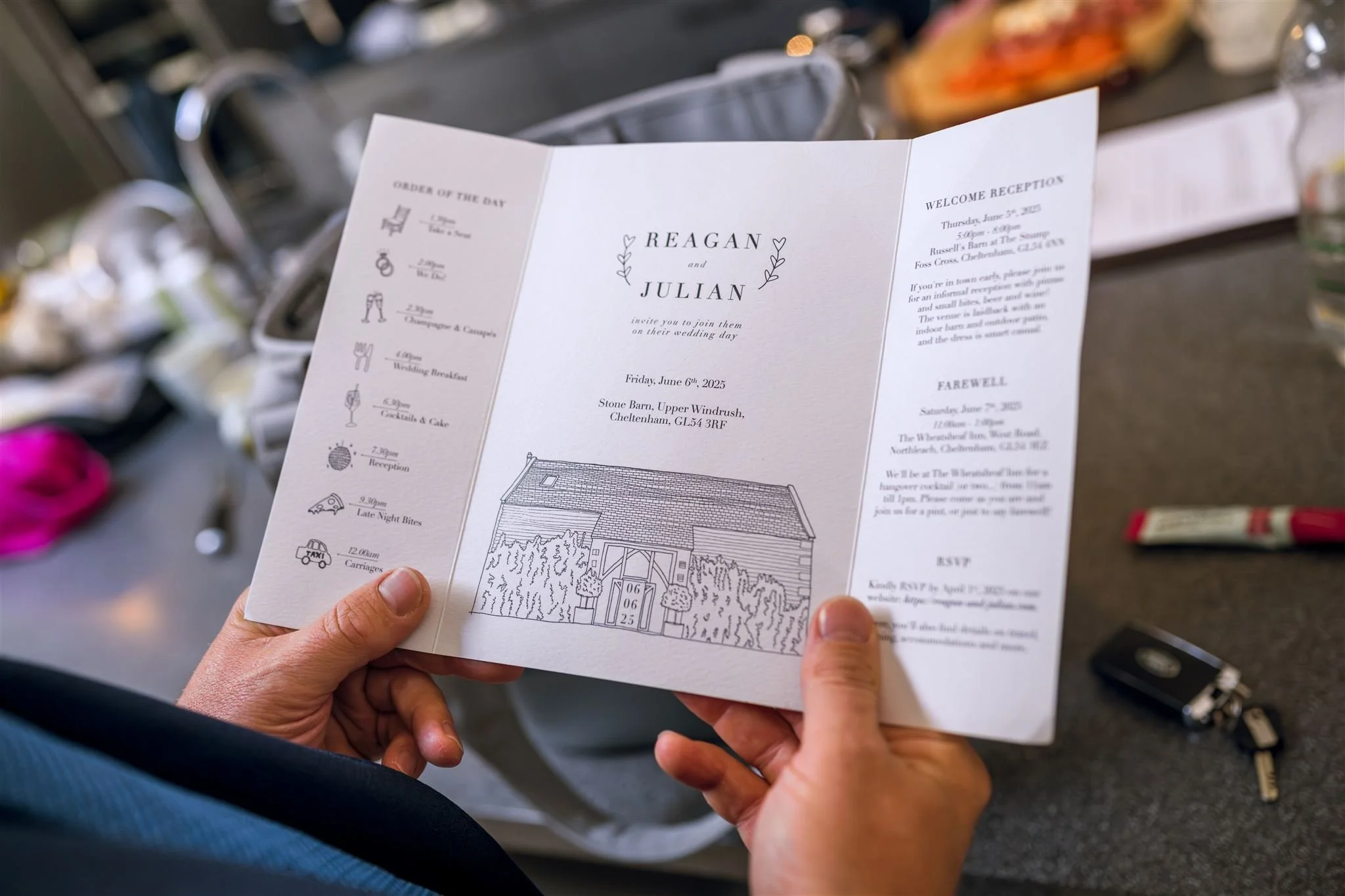 Stone Barn Trix Creative Wedding Invitation