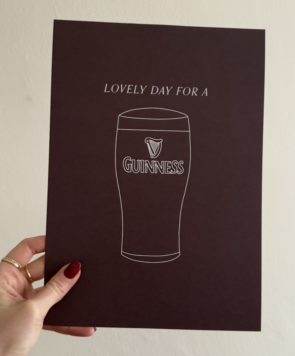 Lovely Day For A Guinness Print