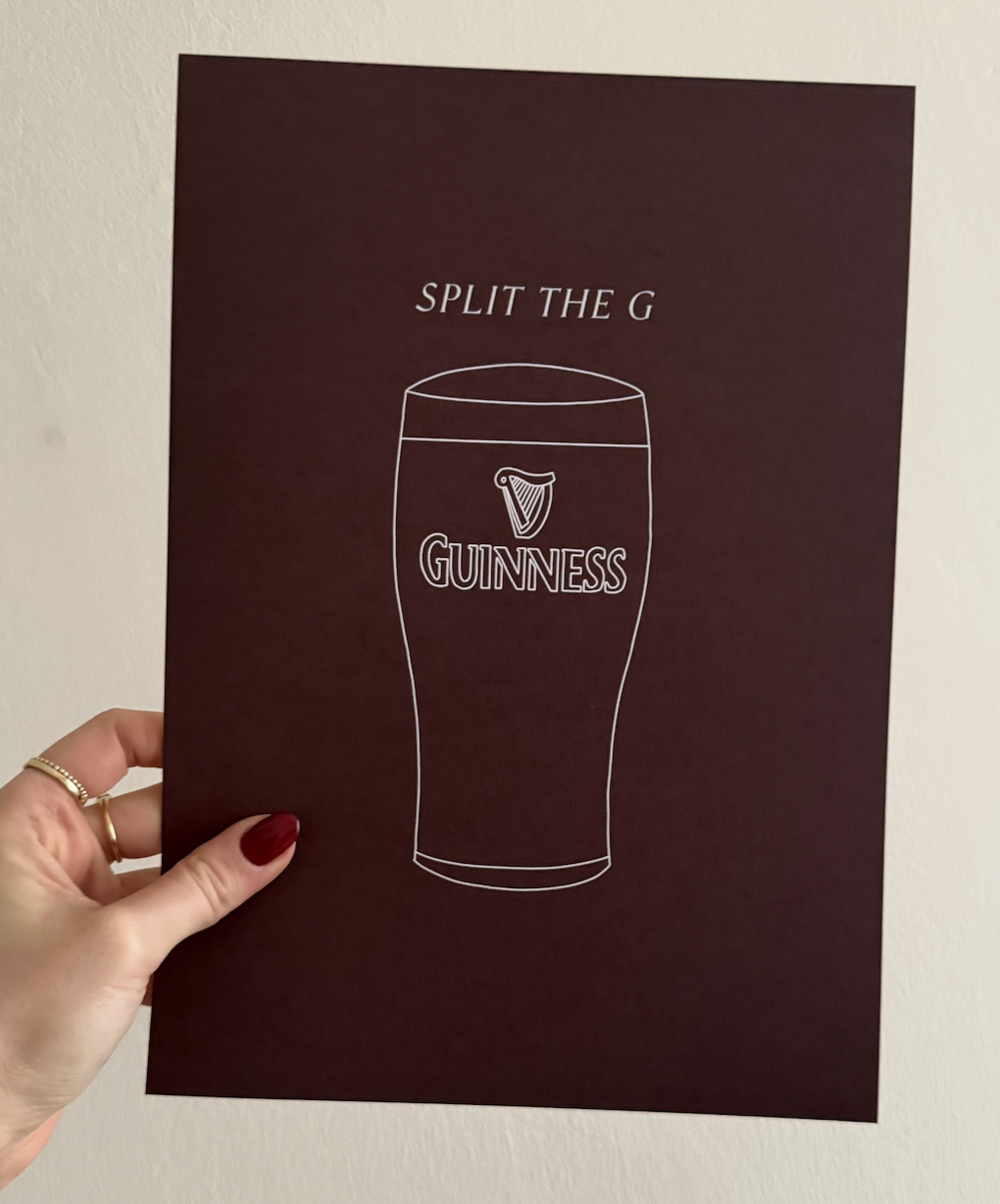 Guinness Split The G Print