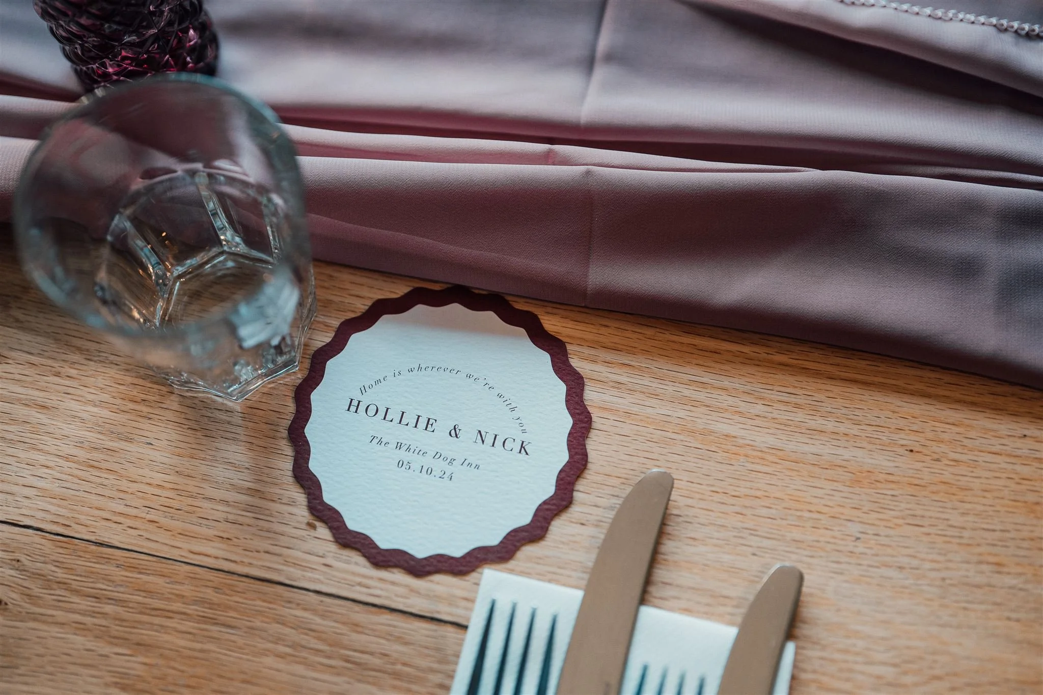 Wedding Coasters Bespoke Stationery Trix Creative